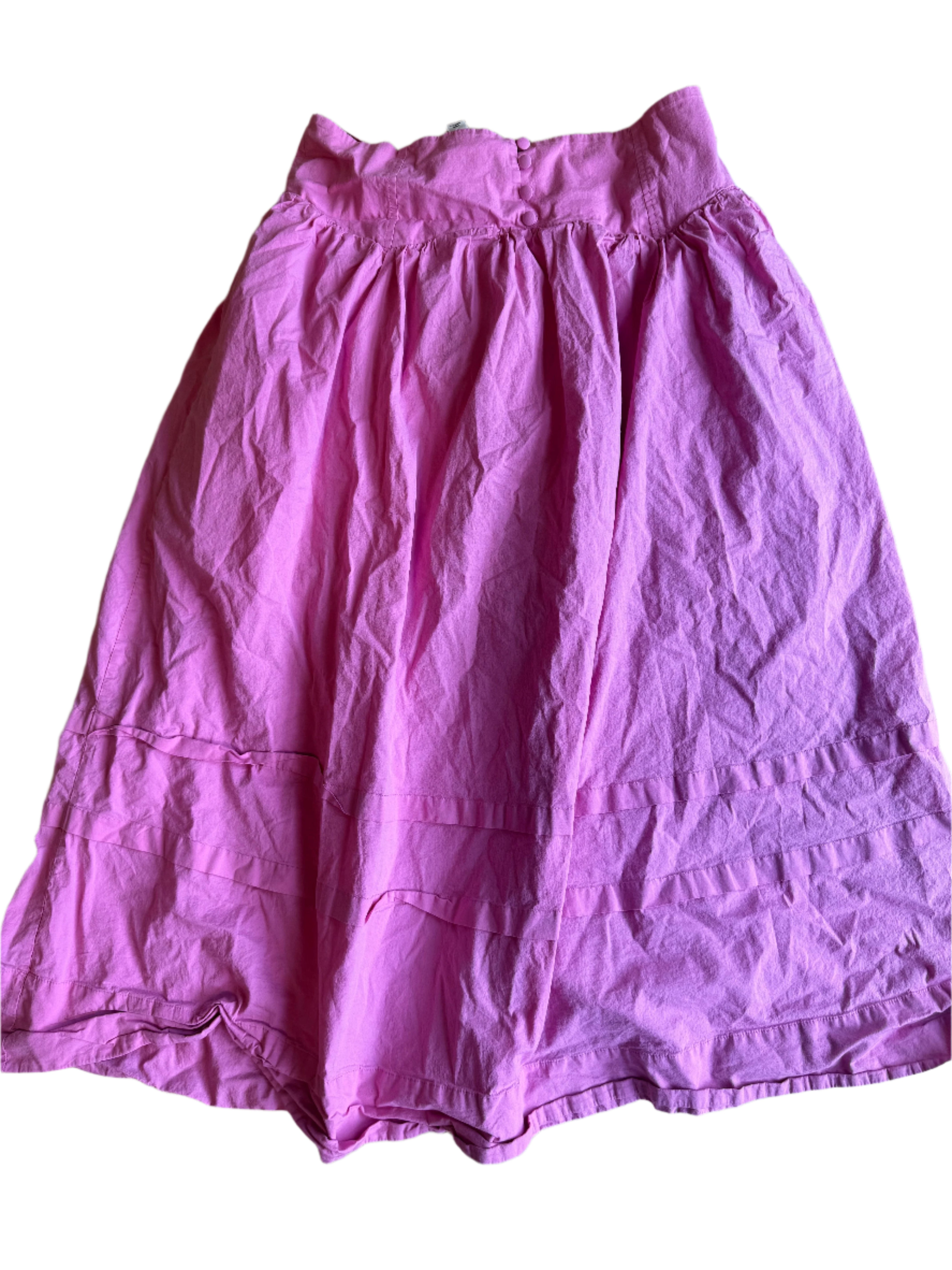 pink maeve drop waist skirt, xl