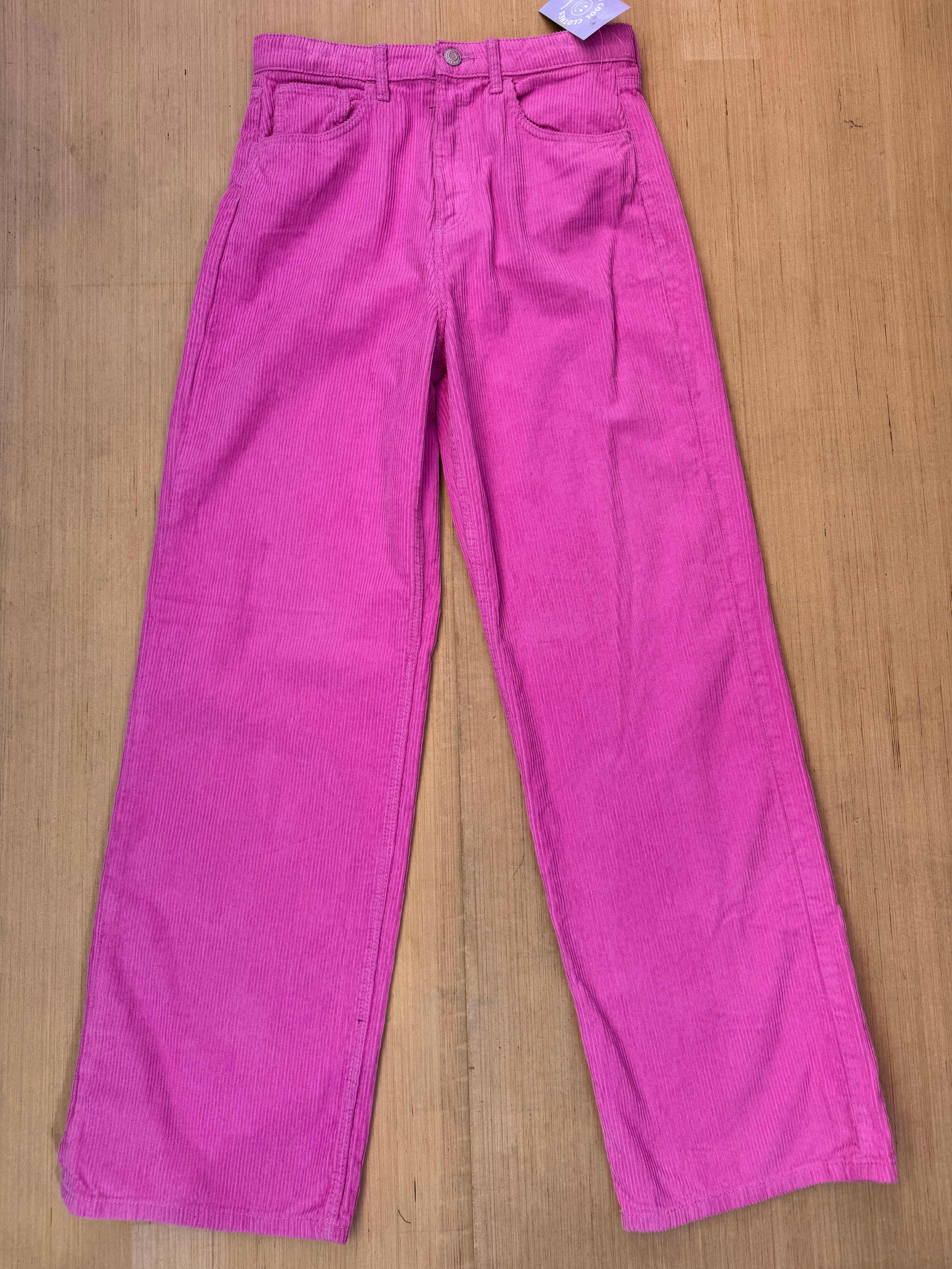 pink H&M corduroy, 14Y (womens XS)