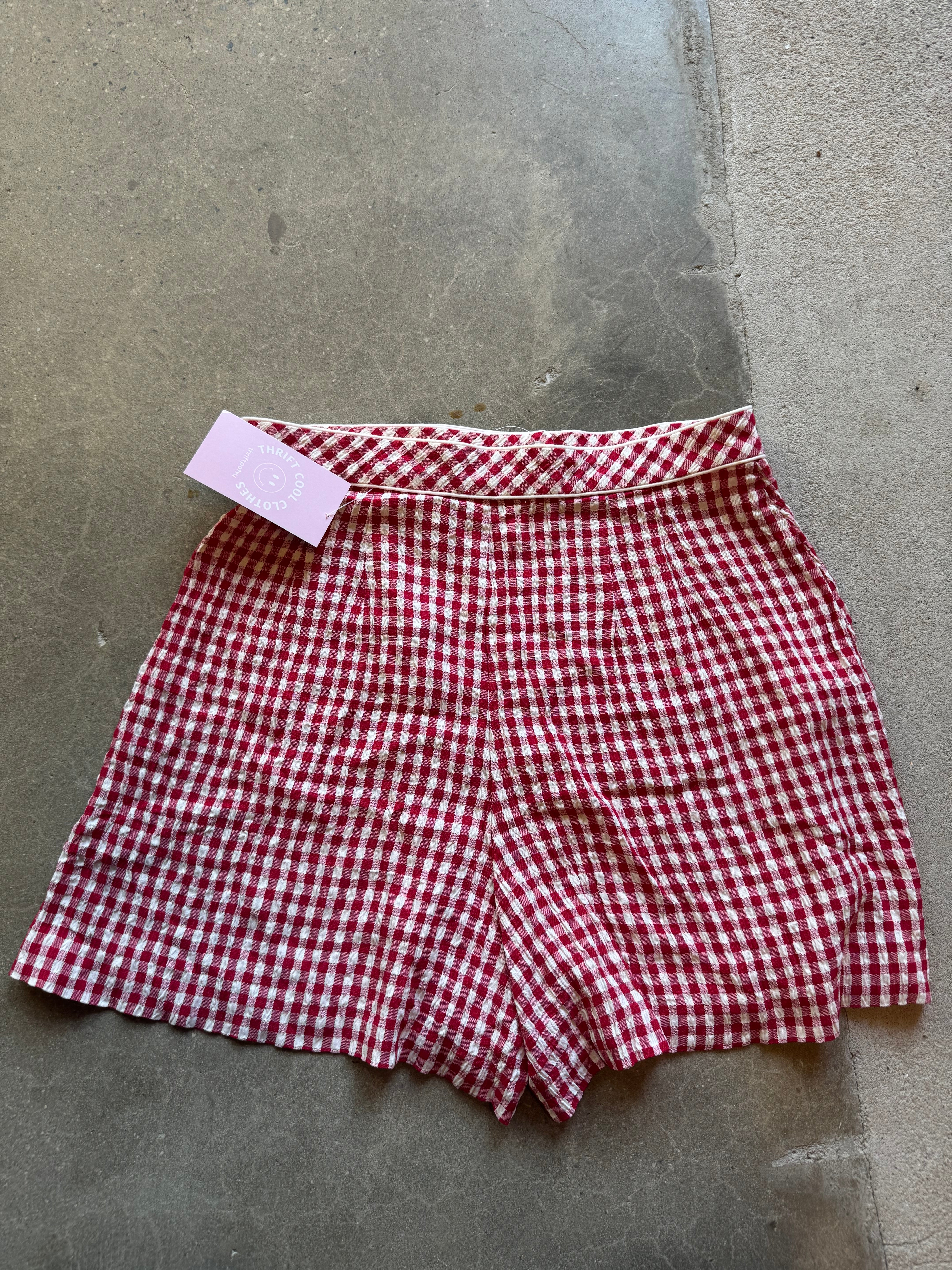 red white limited america gingham skort, 6 (fits like XS)