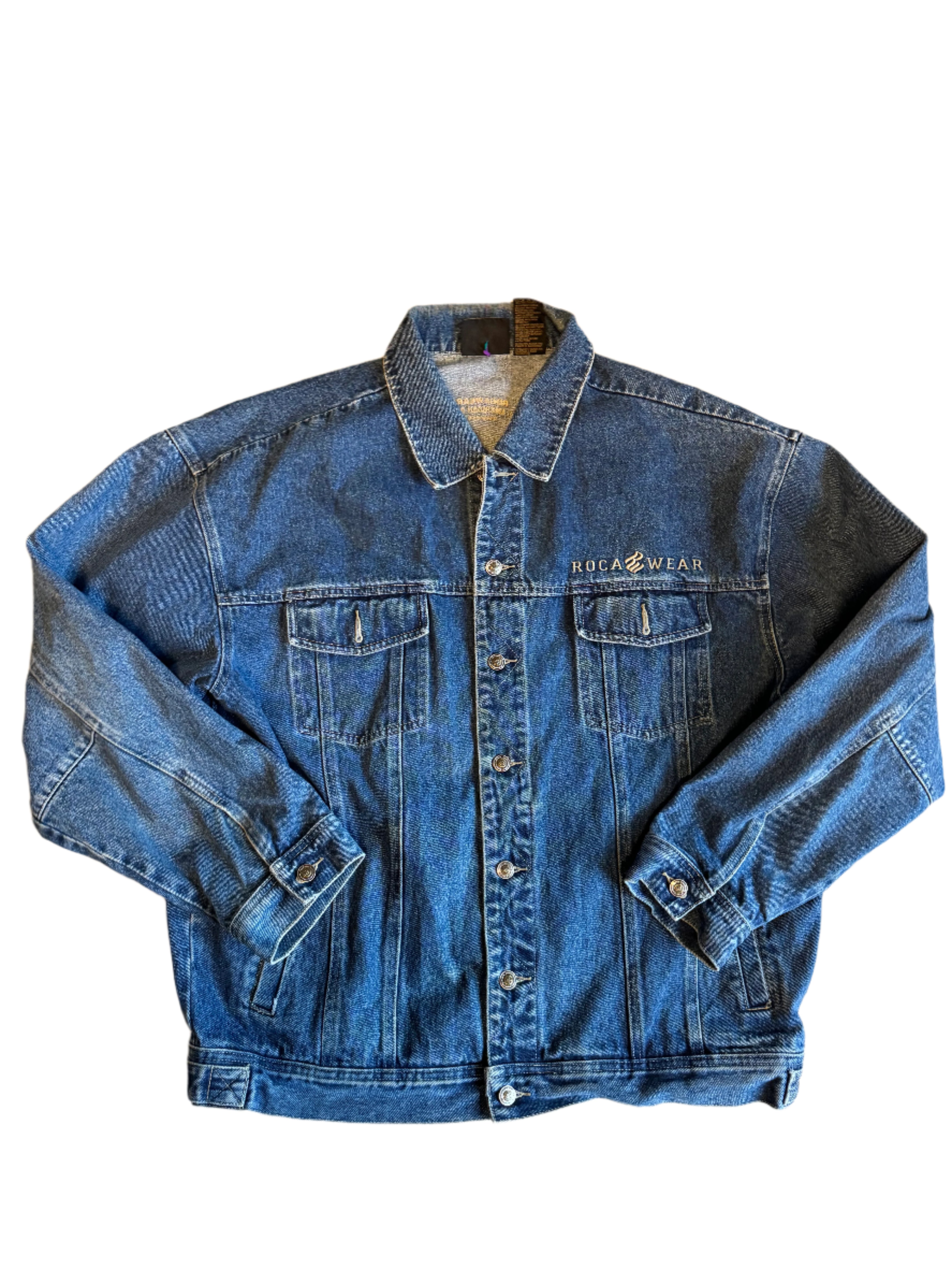 Blue Rocawear Y2K denim jacket, XL