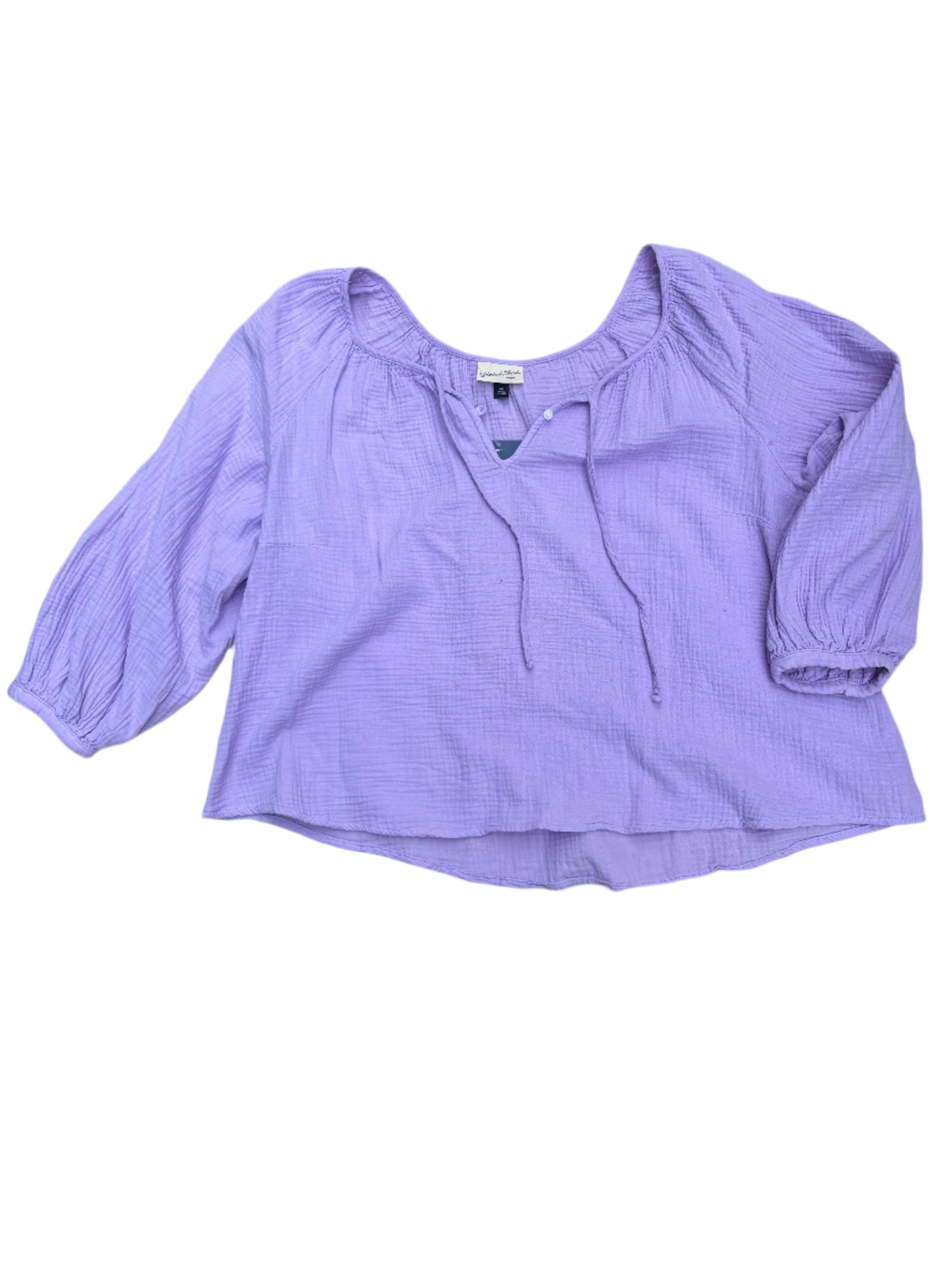 purple universal thread nwt seersucker blouse, xxl