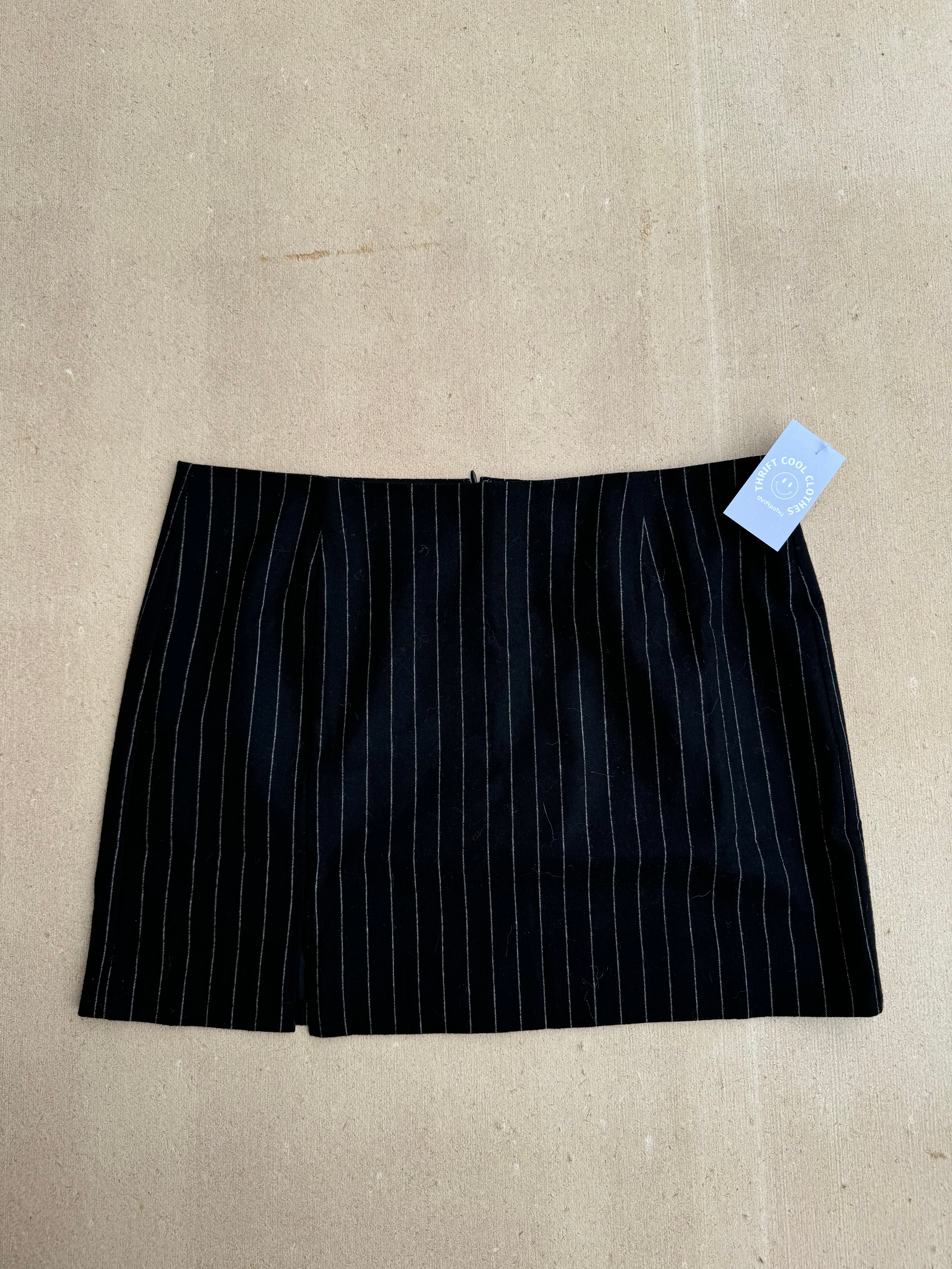 Black Madewell Pinstripe nwt mini skirt, 14