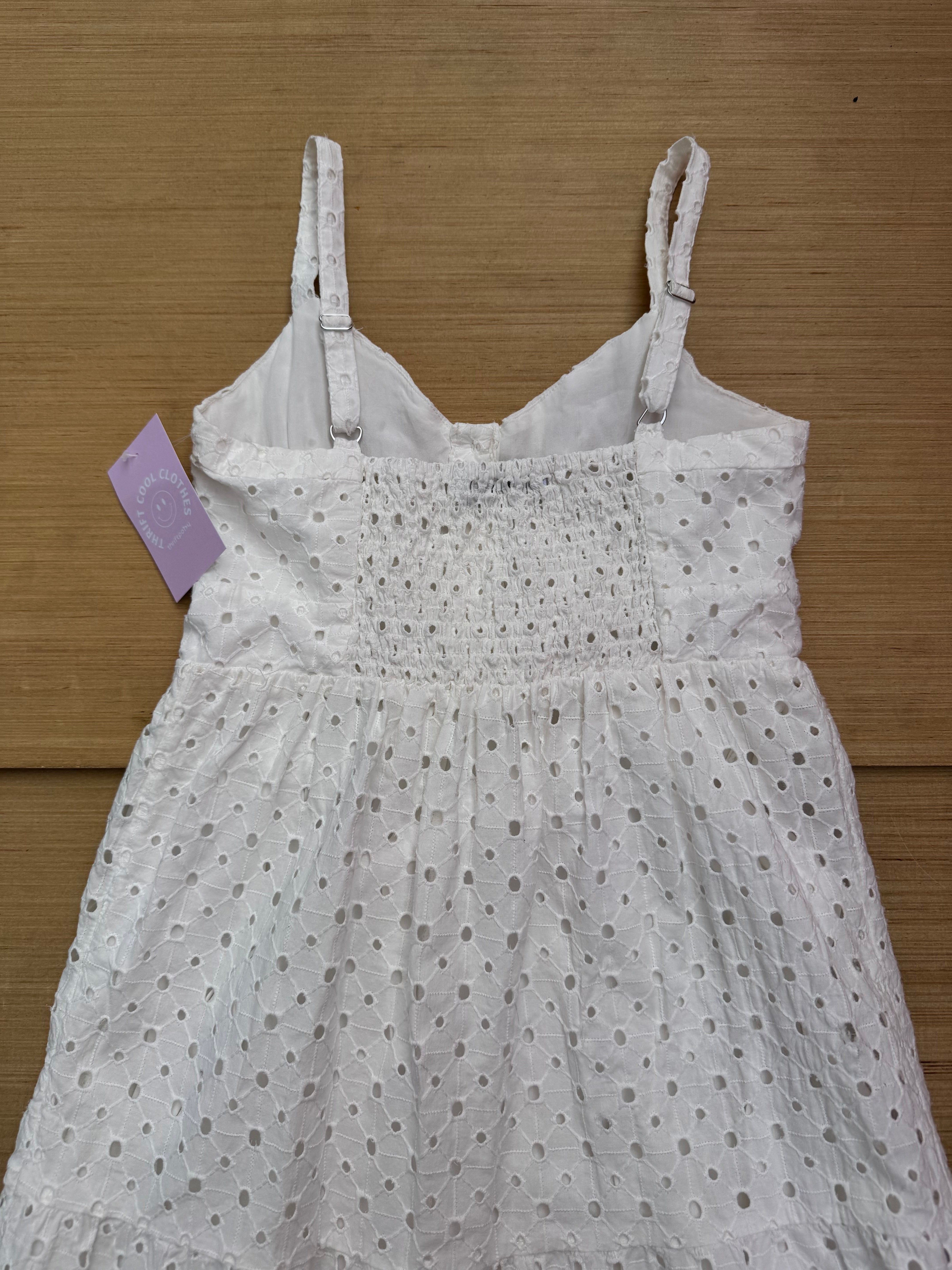 white just jeans eyelet dress, 6