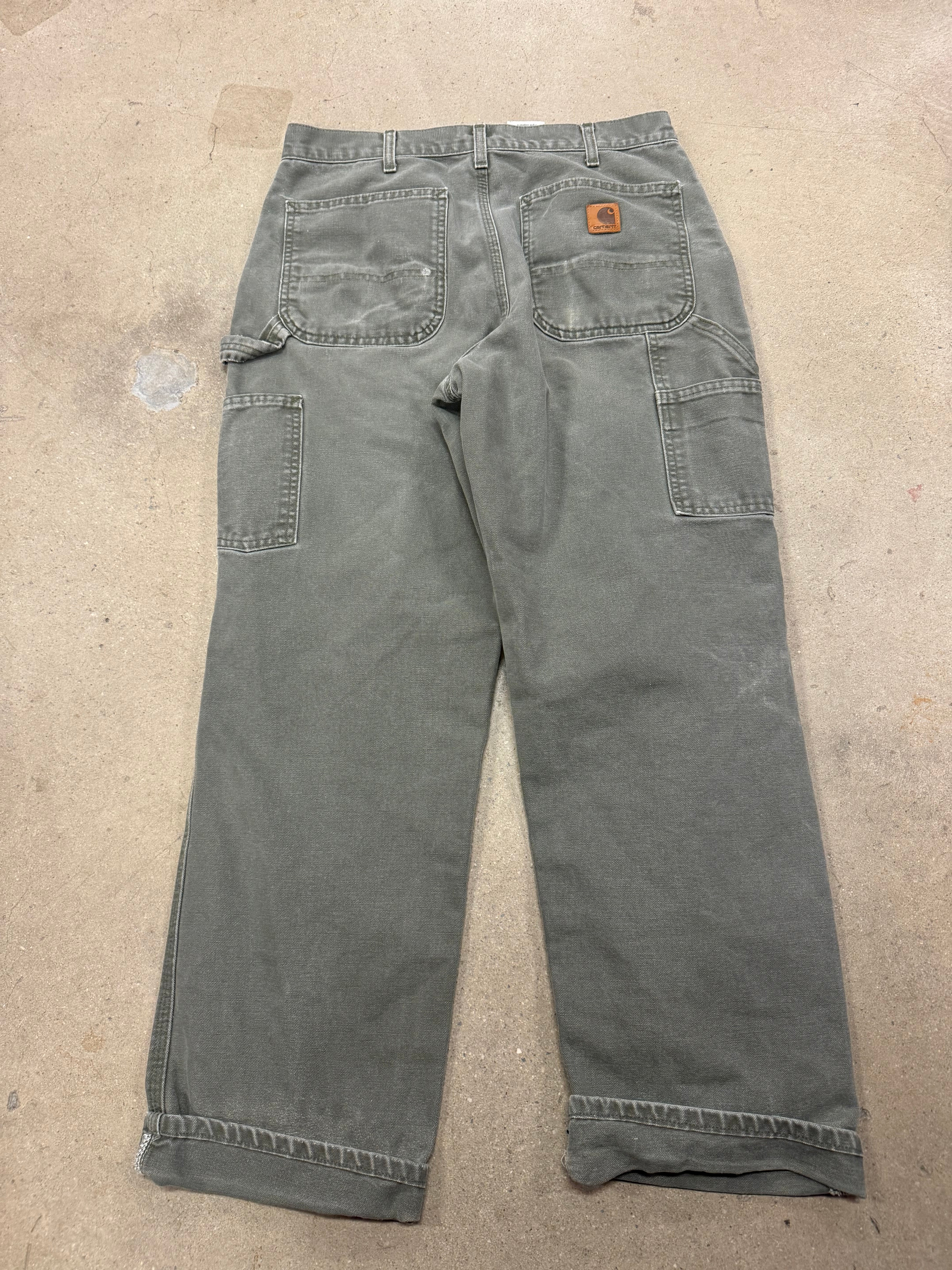 green carhartt cargo pants, 32x32 (waist fits more like a 30)