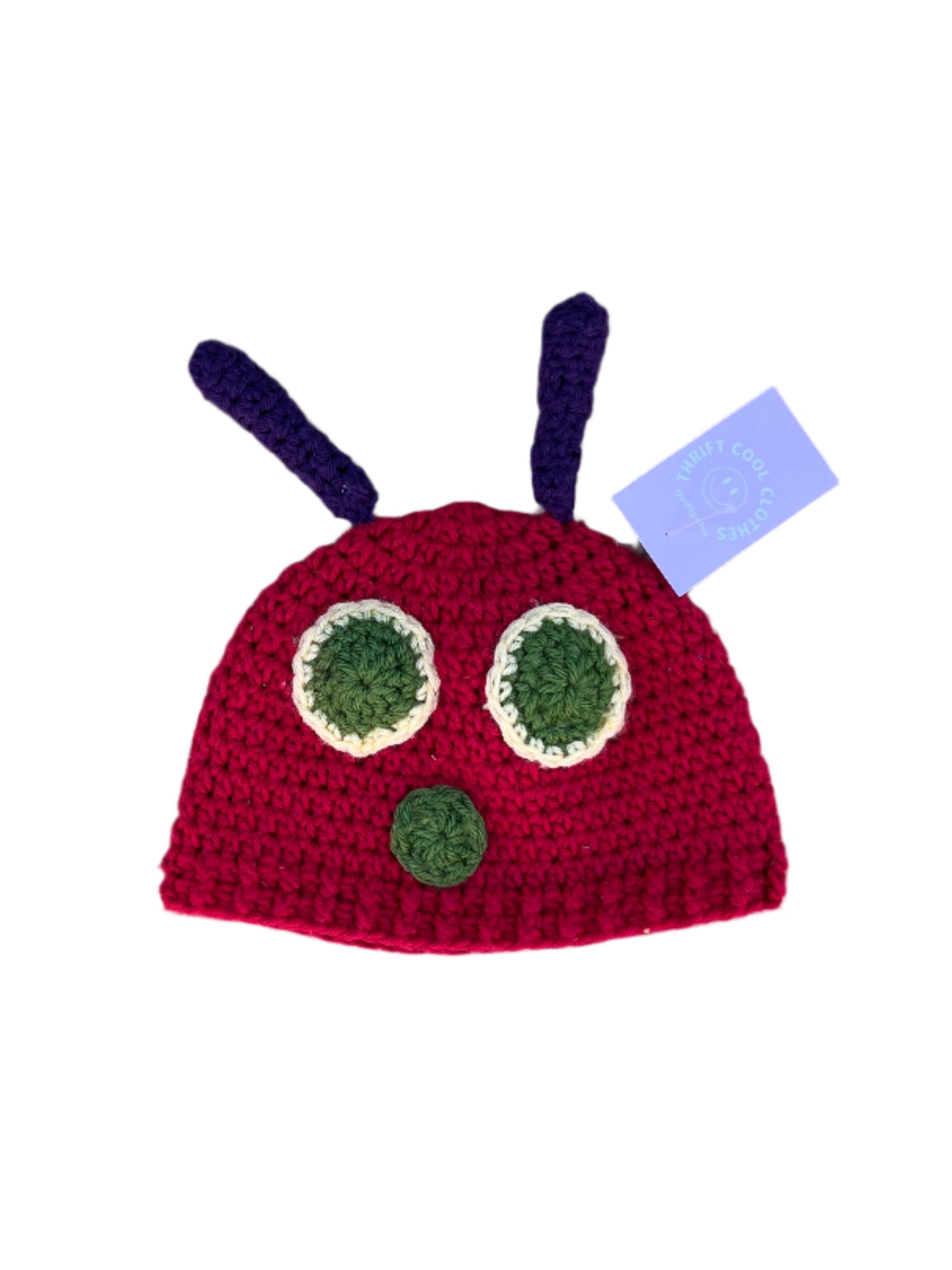 caterpillar crochet hat