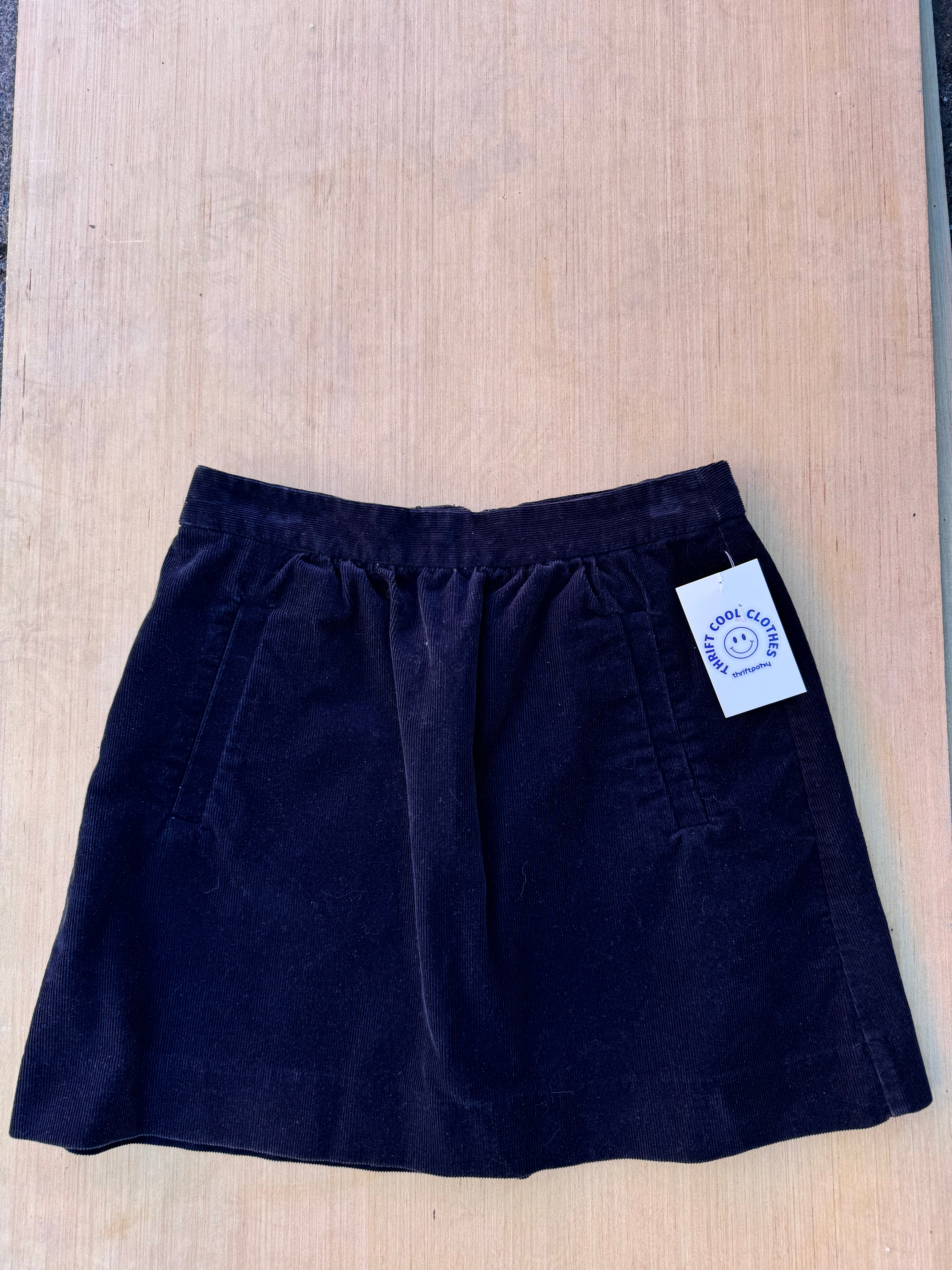 navy j crew cord mini skirt, 2