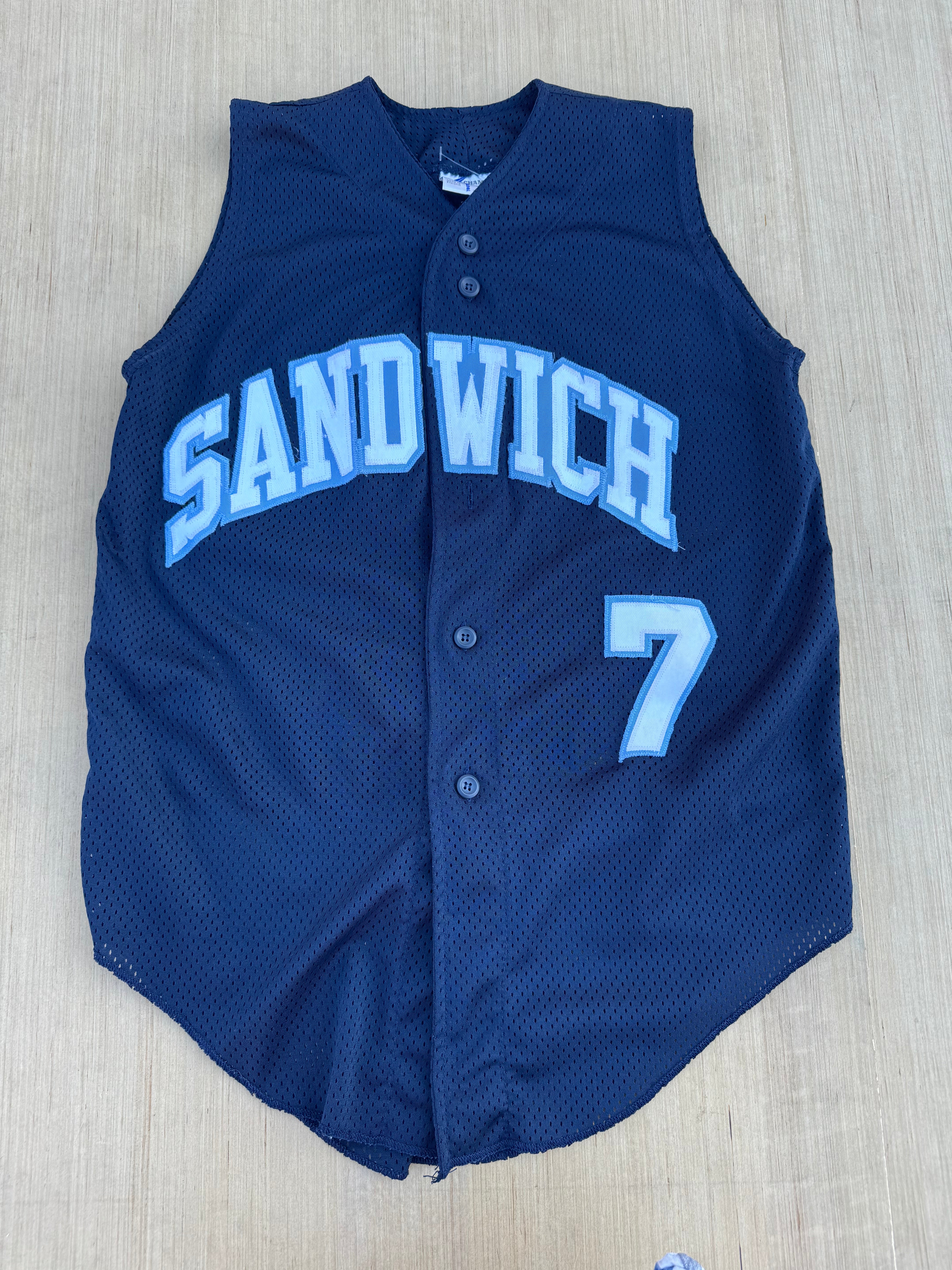 Blue Champro Sandwich vtg McLeod jersey, Youth xl (fits like women’s S)