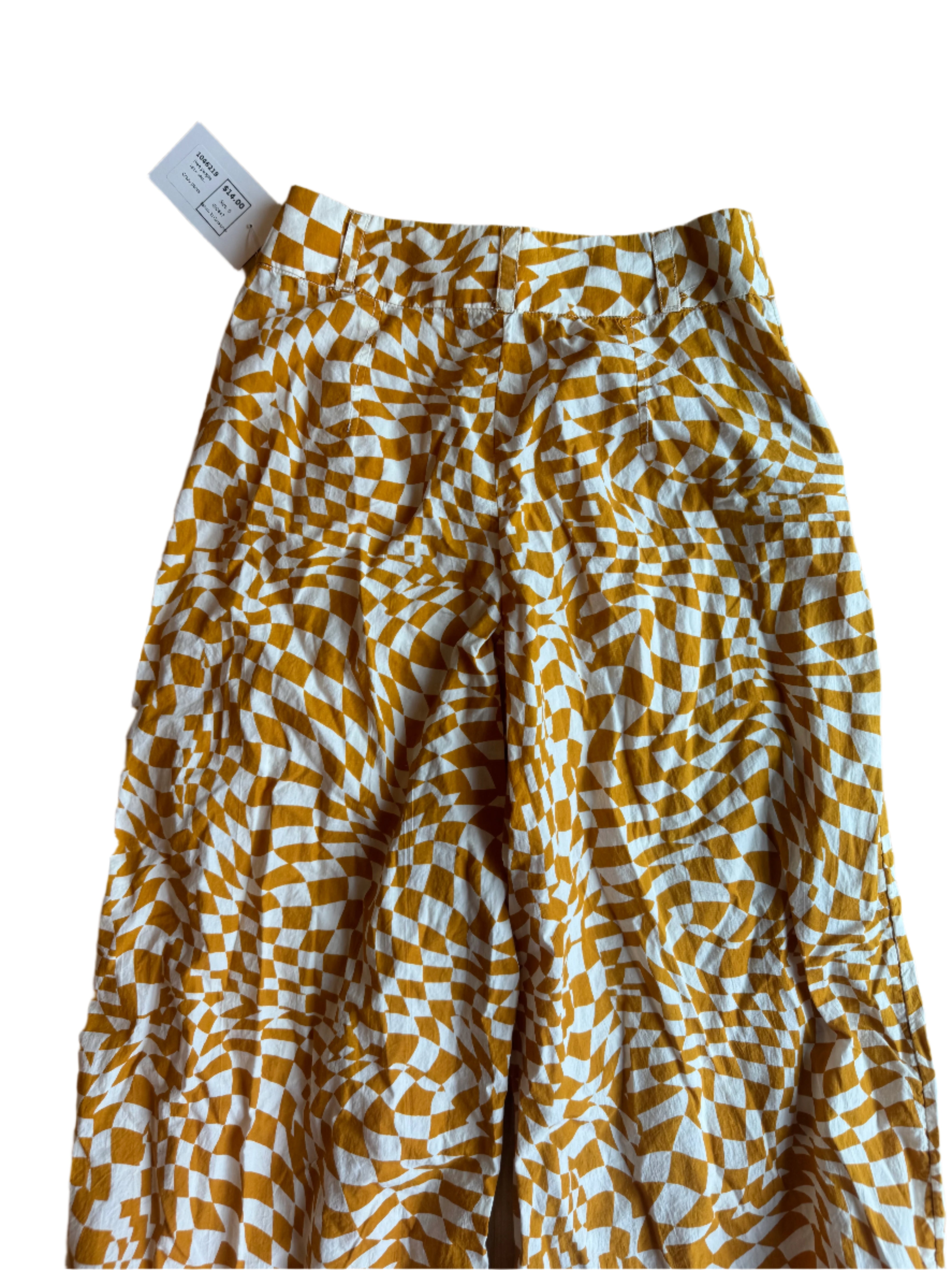 Yellow white Free people Crazy pants, 0