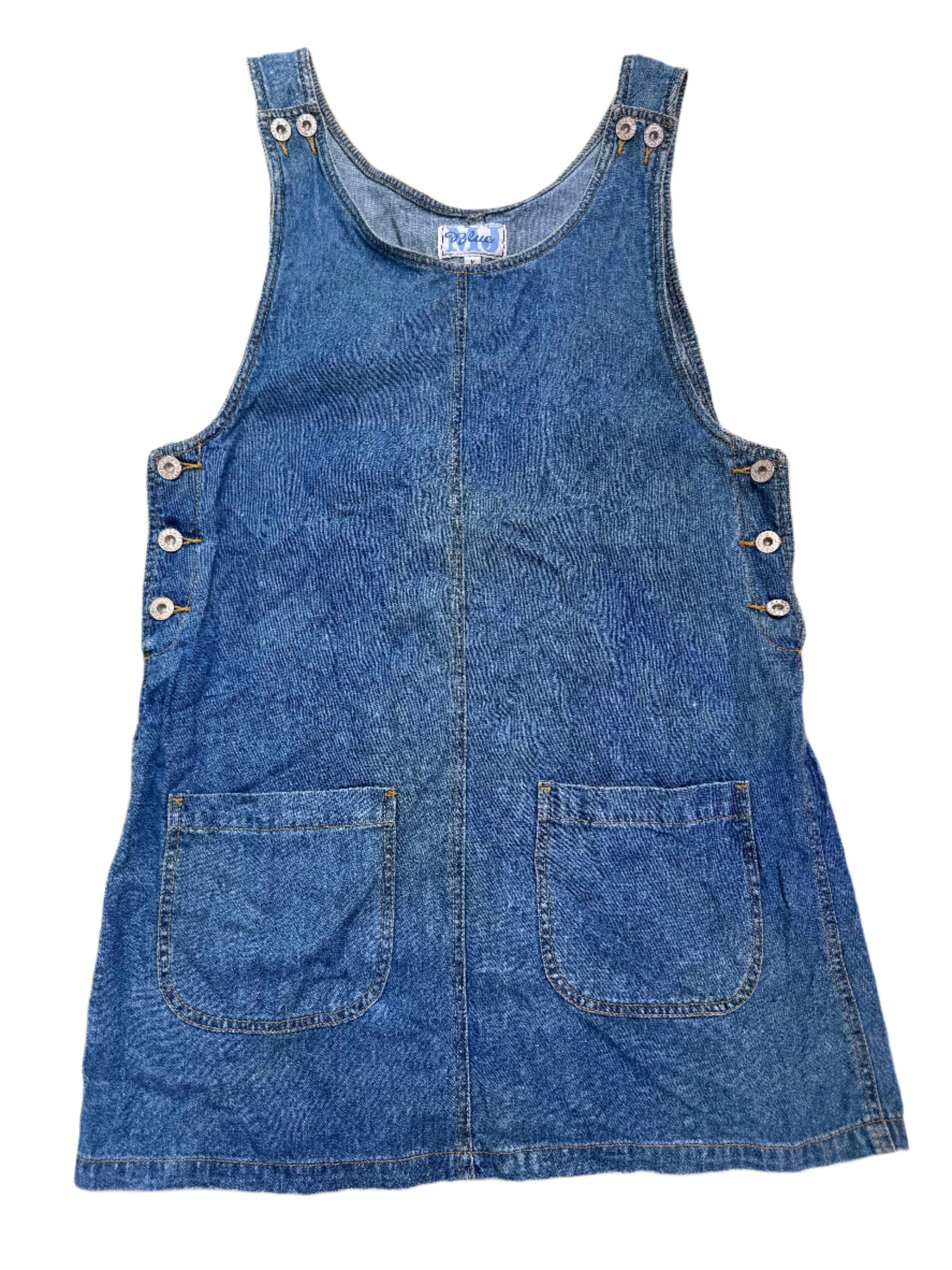 blue blue mj denim overall dress, m (fits like S)