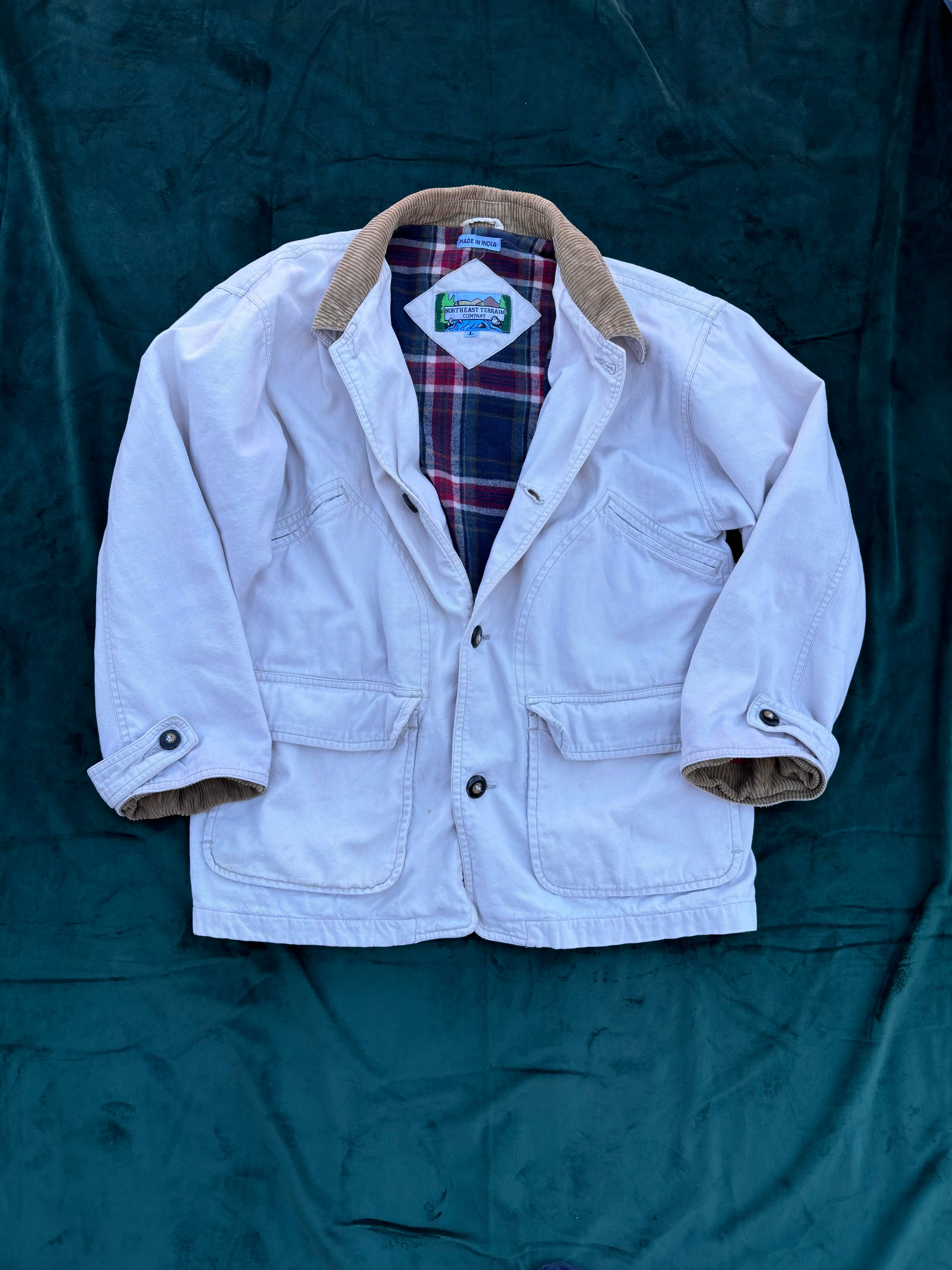 tan Northeast Terrain Company vtg barn jackeet, L