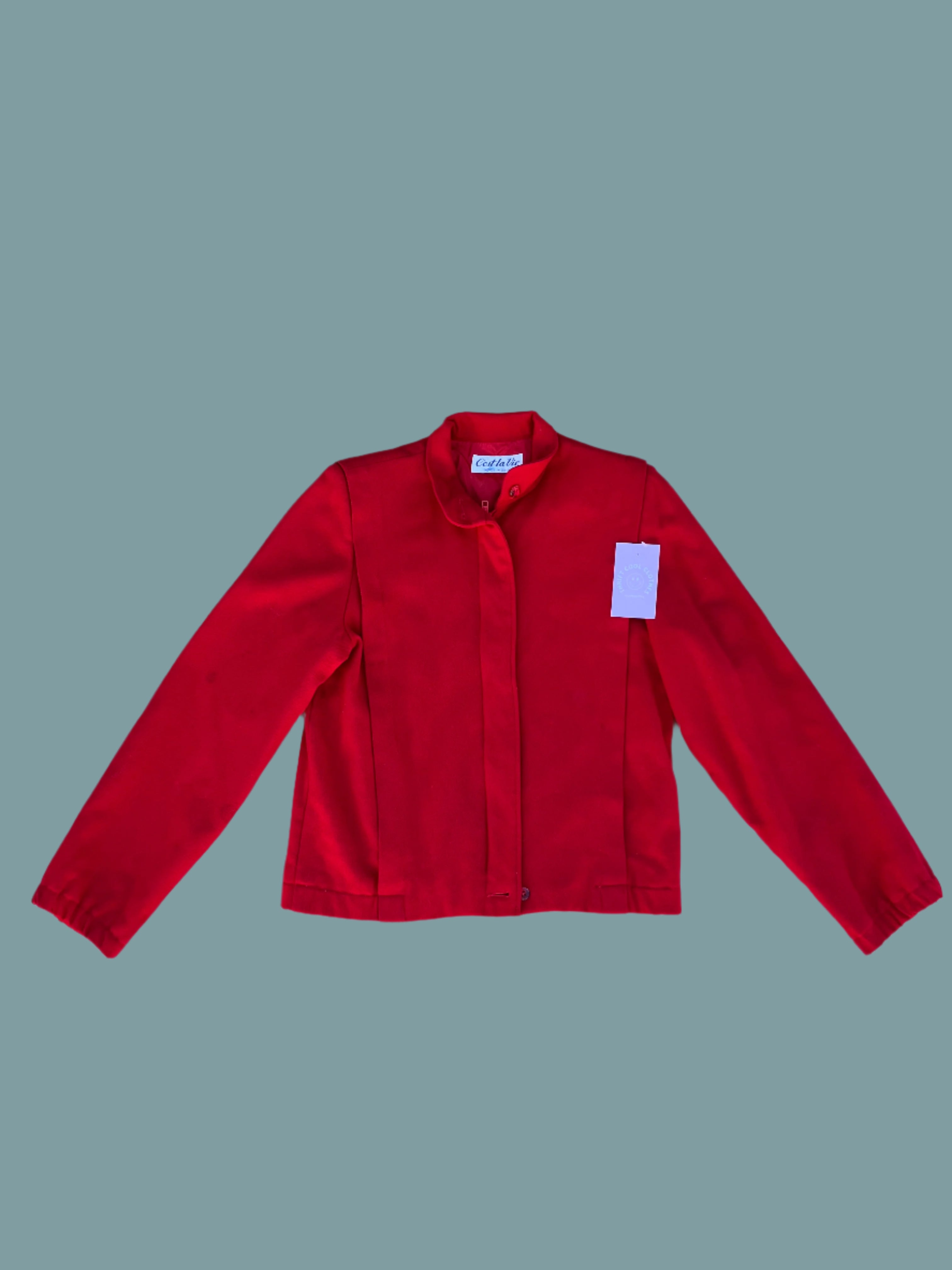 red c'est la vie 100% wool jacket, s