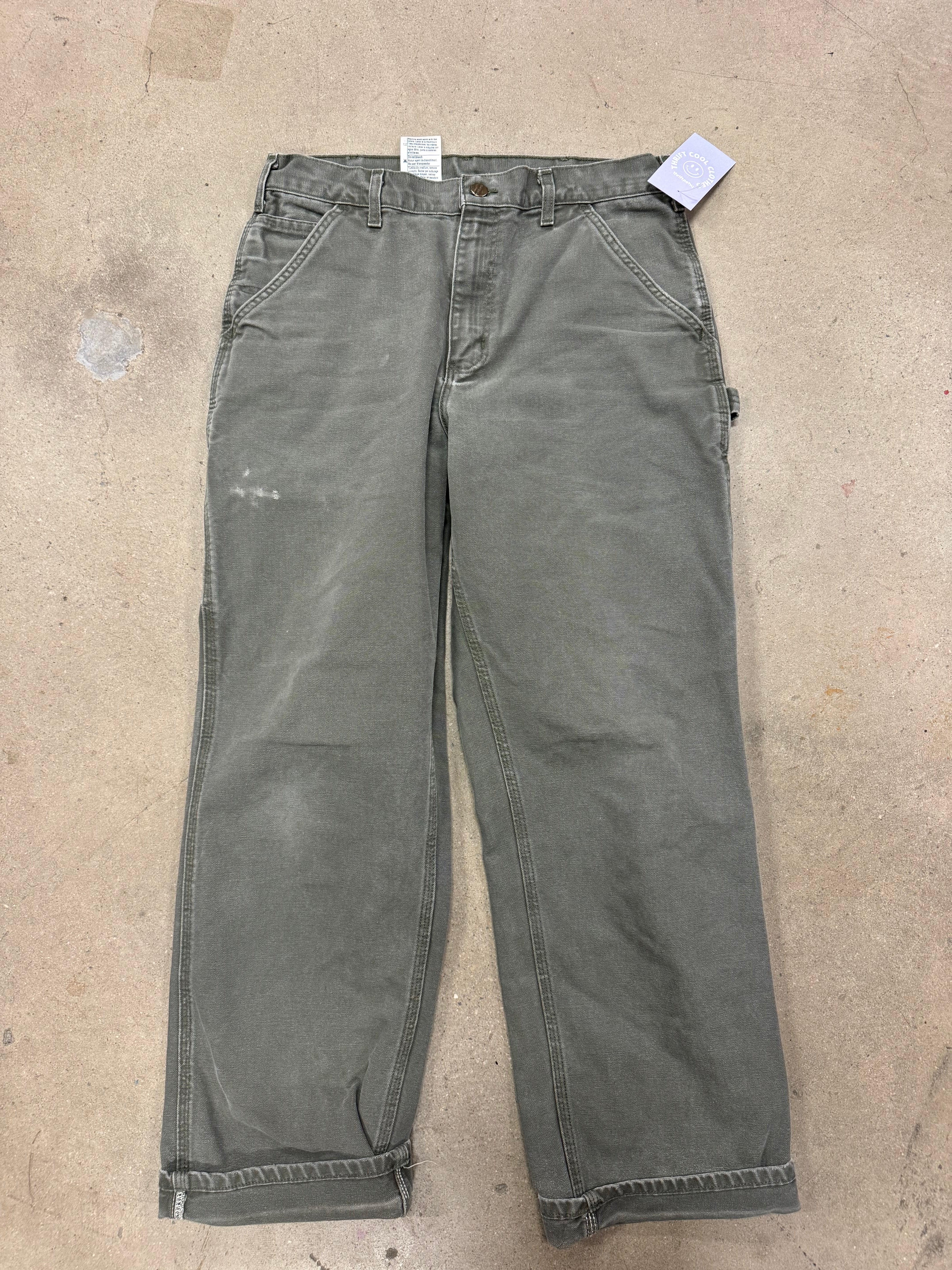 green carhartt cargo pants, 32x32 (waist fits more like a 30)