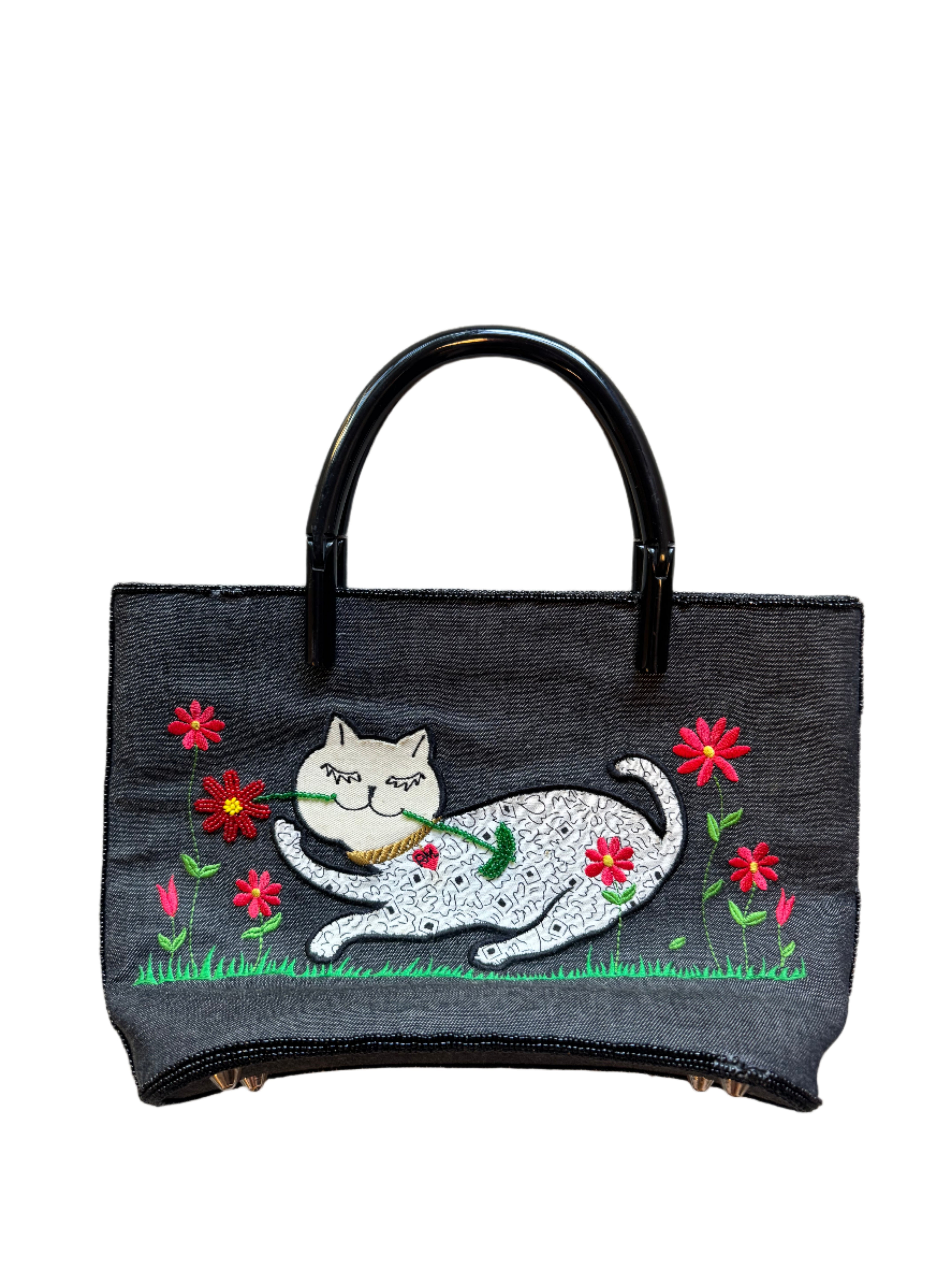 gray proud mary & co cat purse