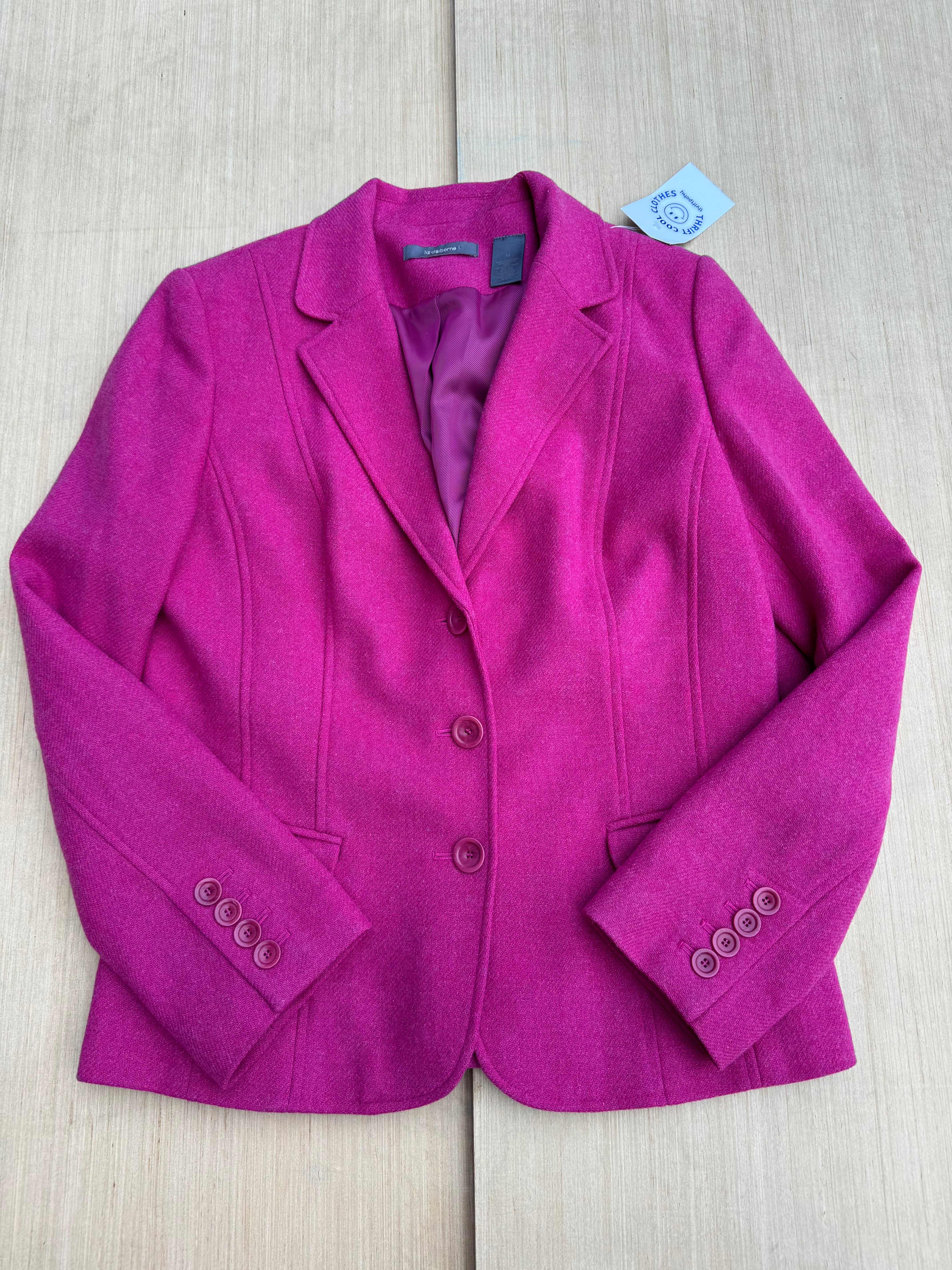 pink liz claiborne blazer, 10