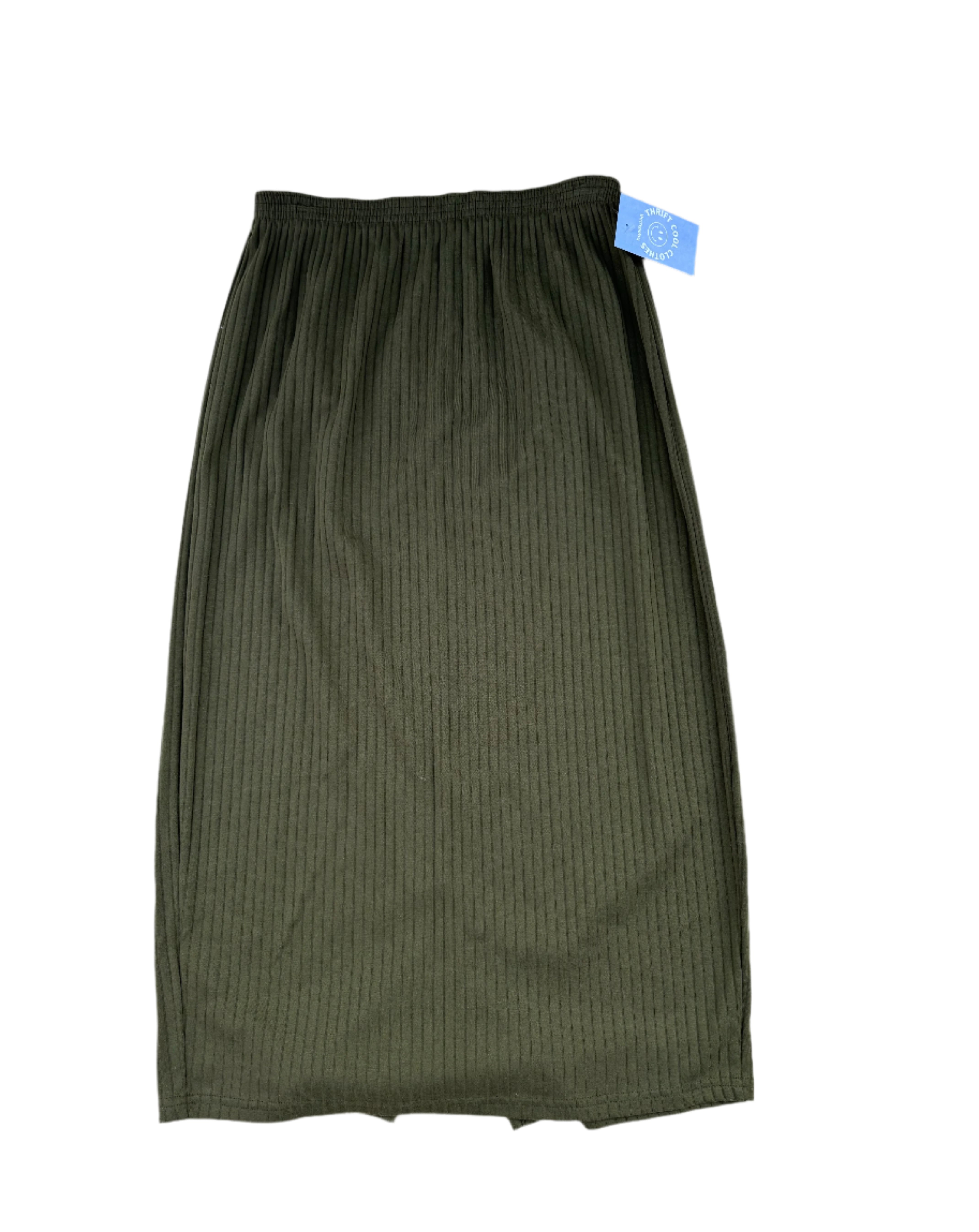 green koolers ribbed long skirt