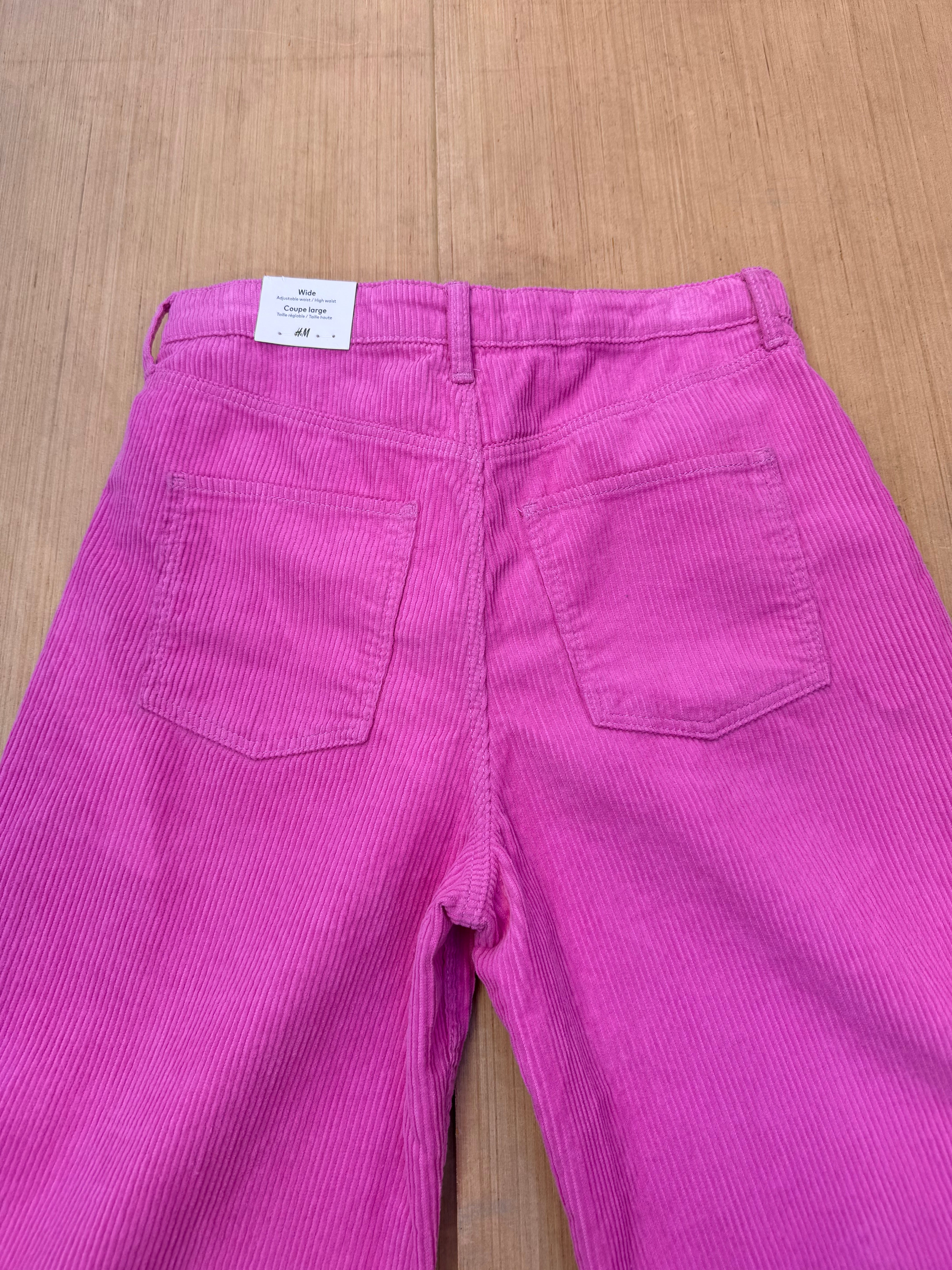 pink H&M corduroy, 14Y (womens XS)