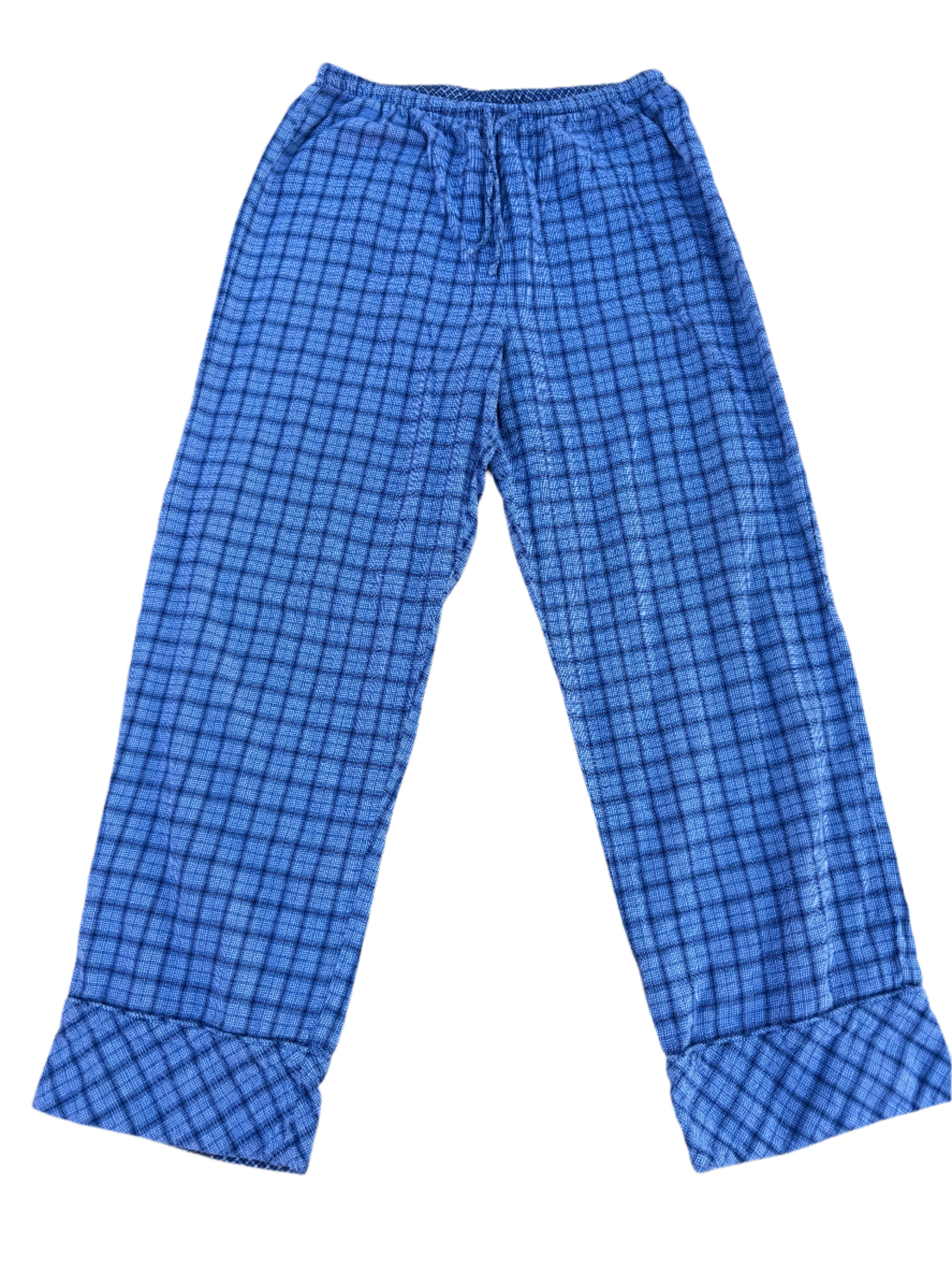 blue mixit plaid pants, s