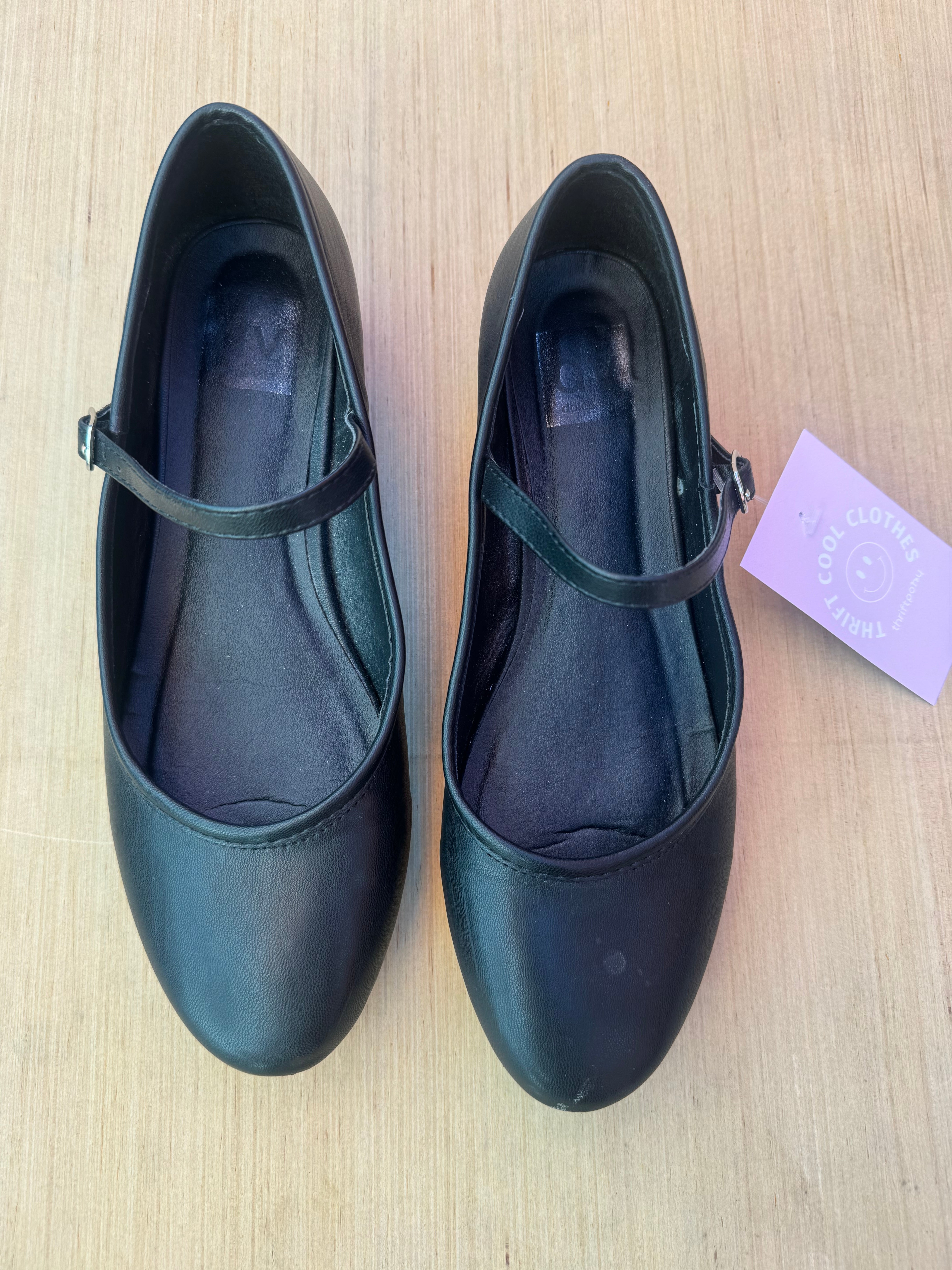 black dolce vita ballet flats, 7.5