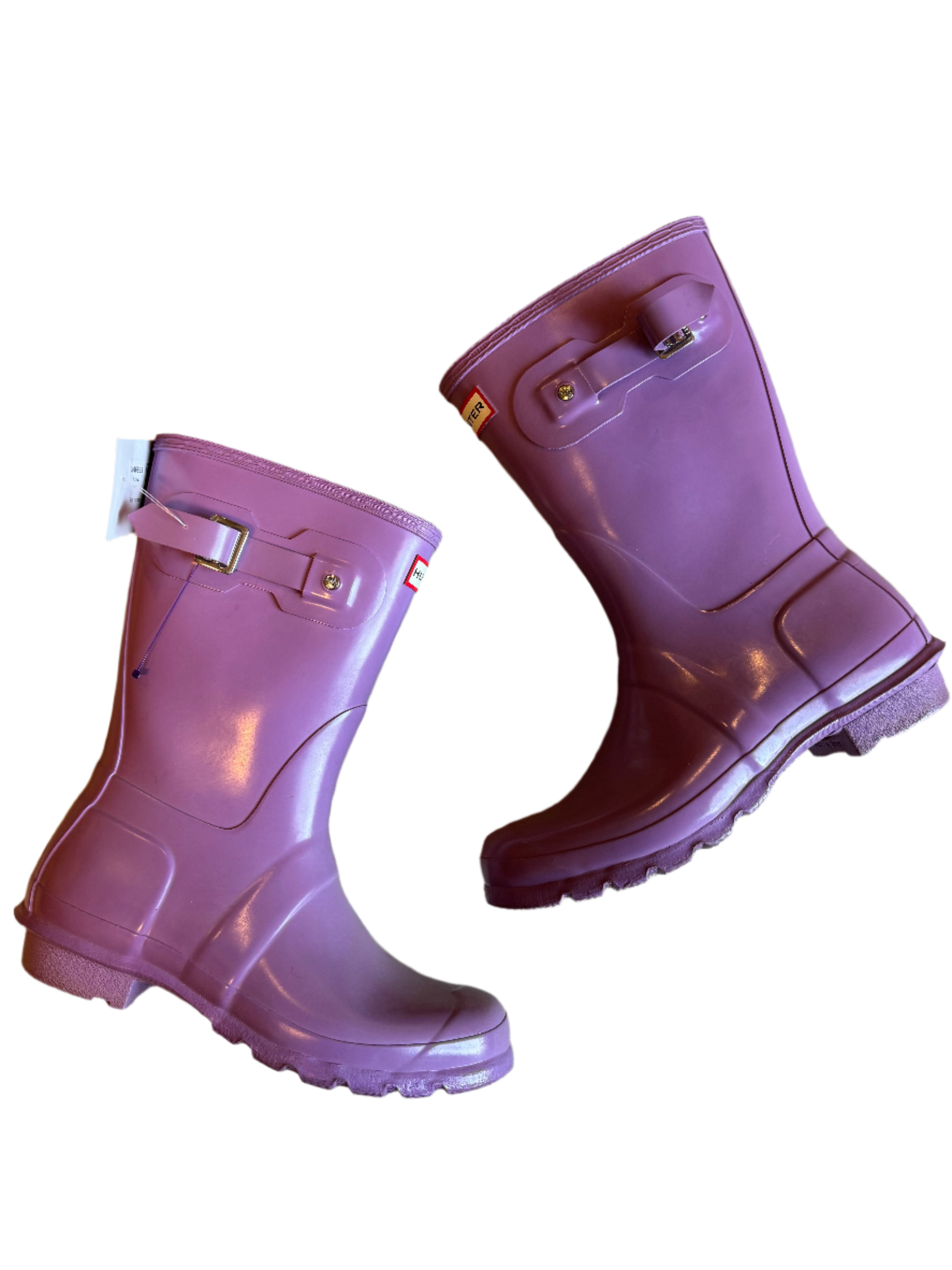 Purple Hunter Short rain boots, 9 women’s