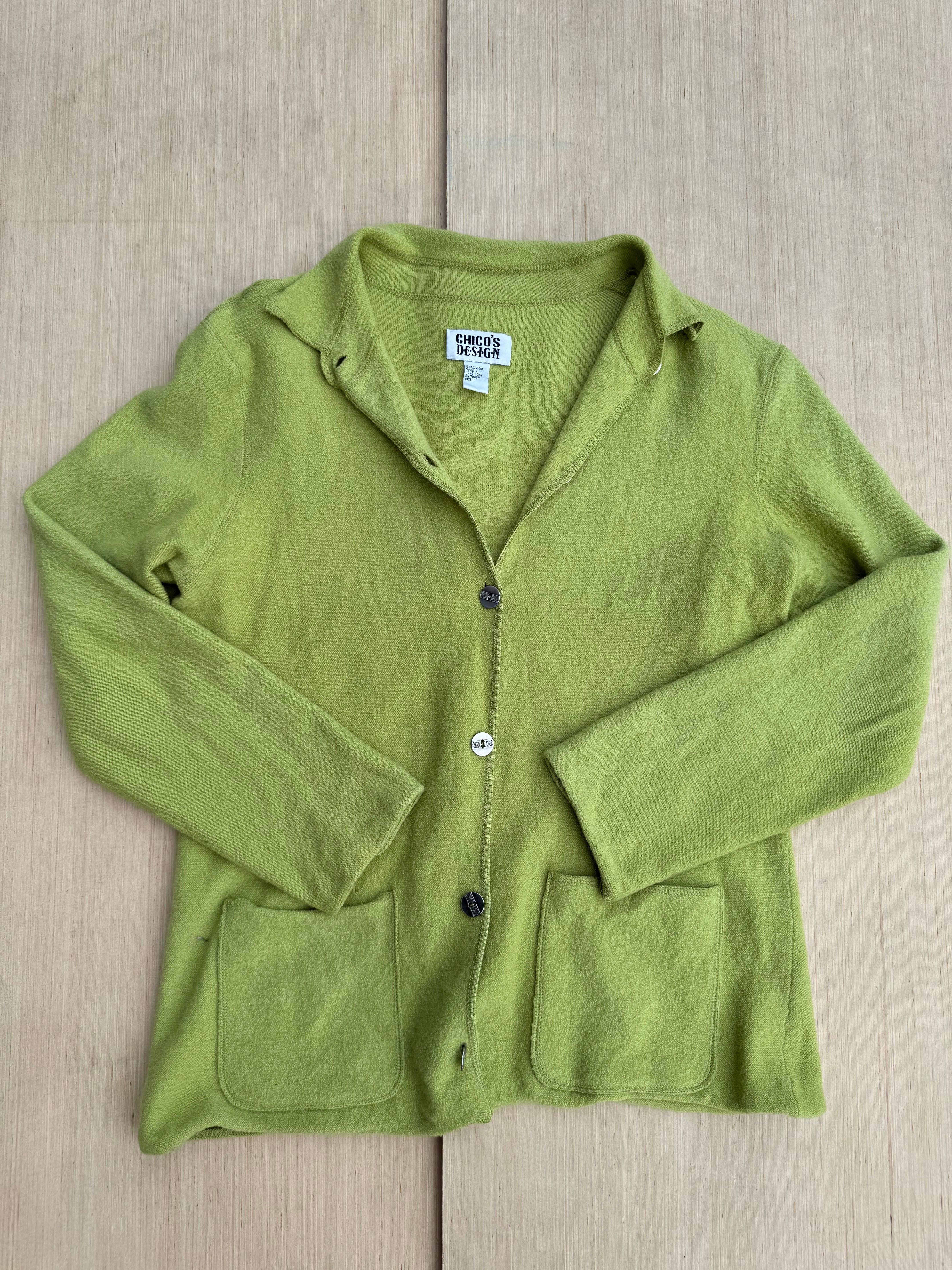 Lime Chico designs Button knit, 1