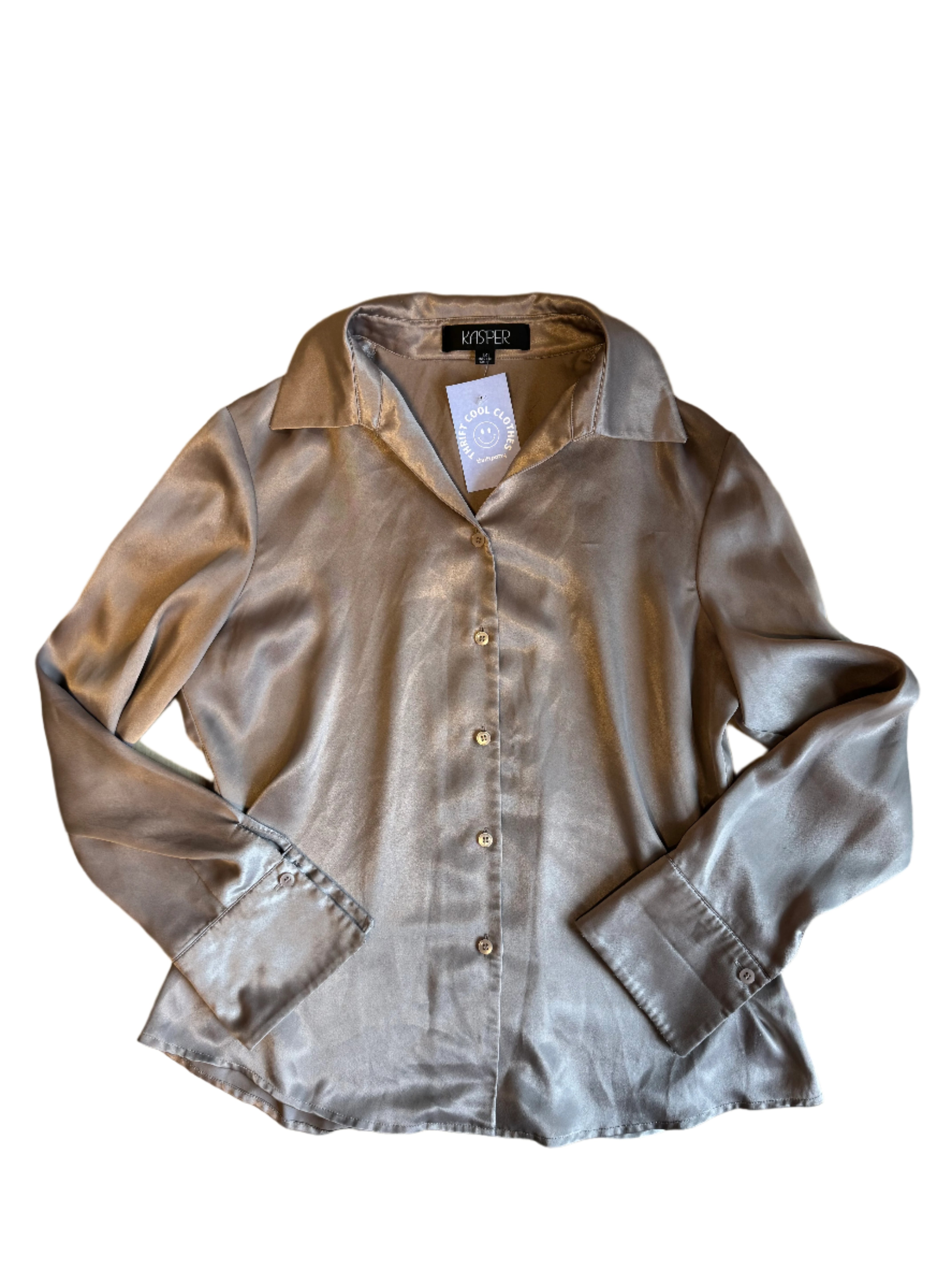 Brown Jasper Silky long sleeve top, 12