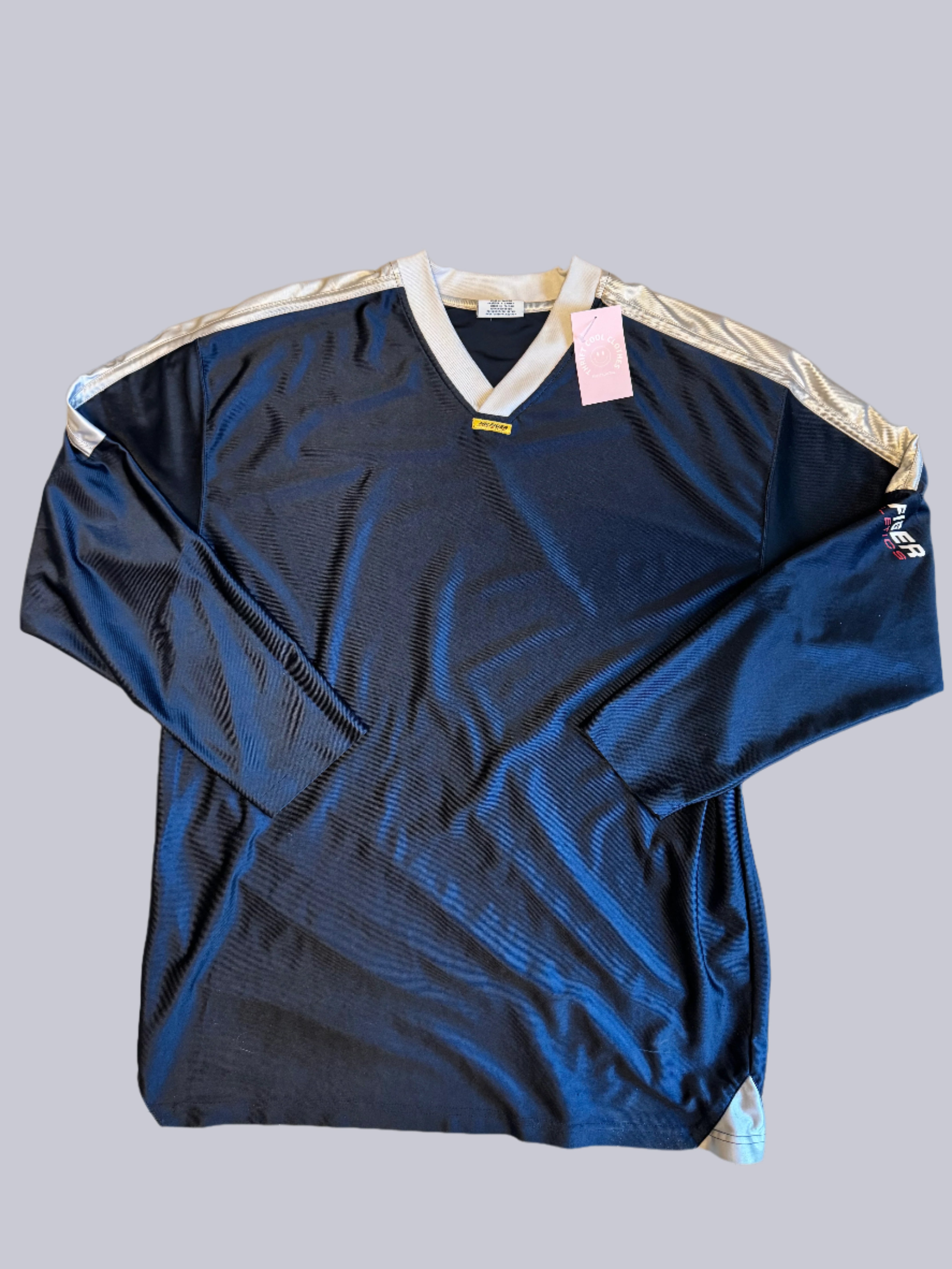 navy hilfiger jersey top, xl