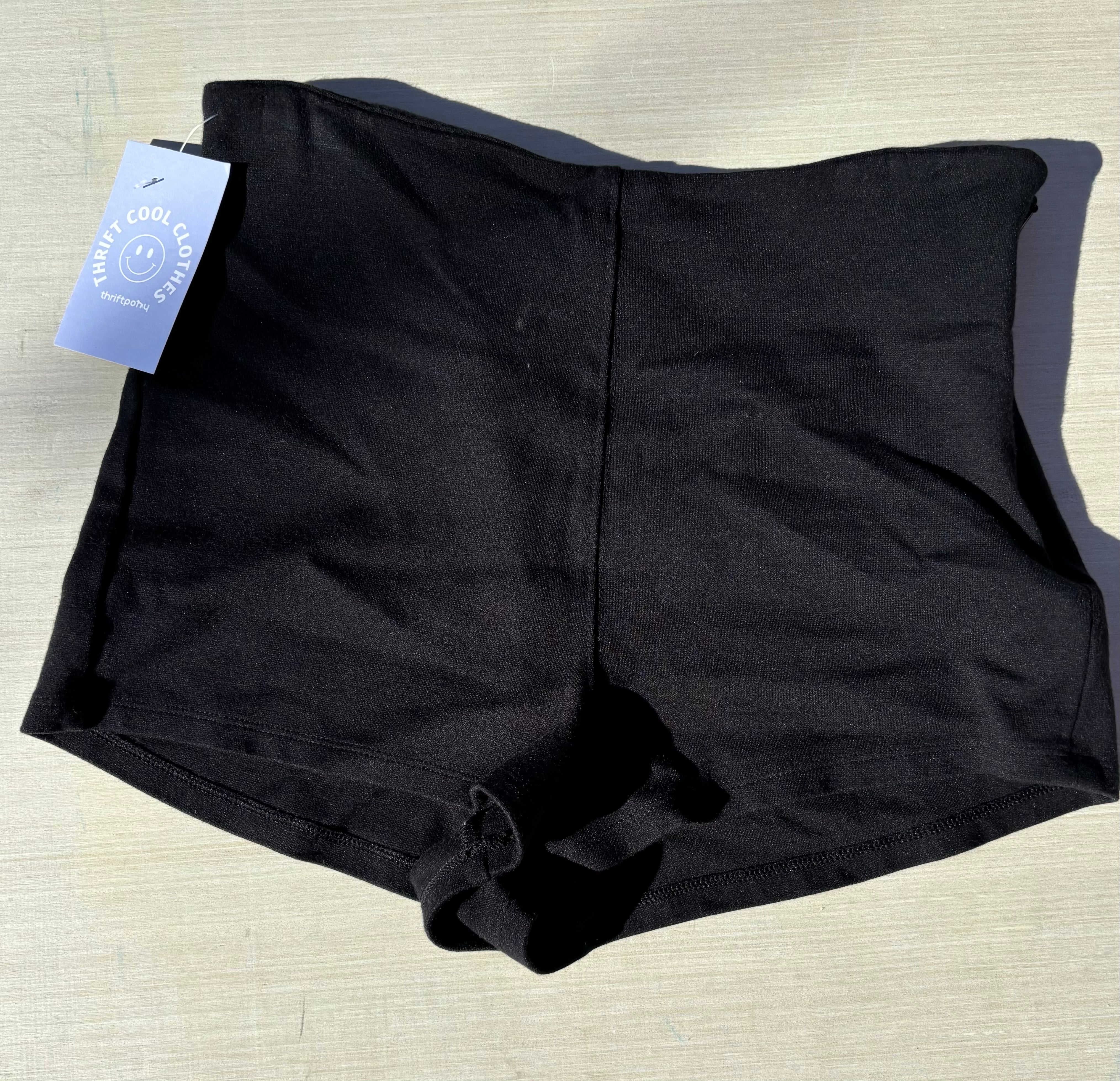 Black express micro shorts, 0