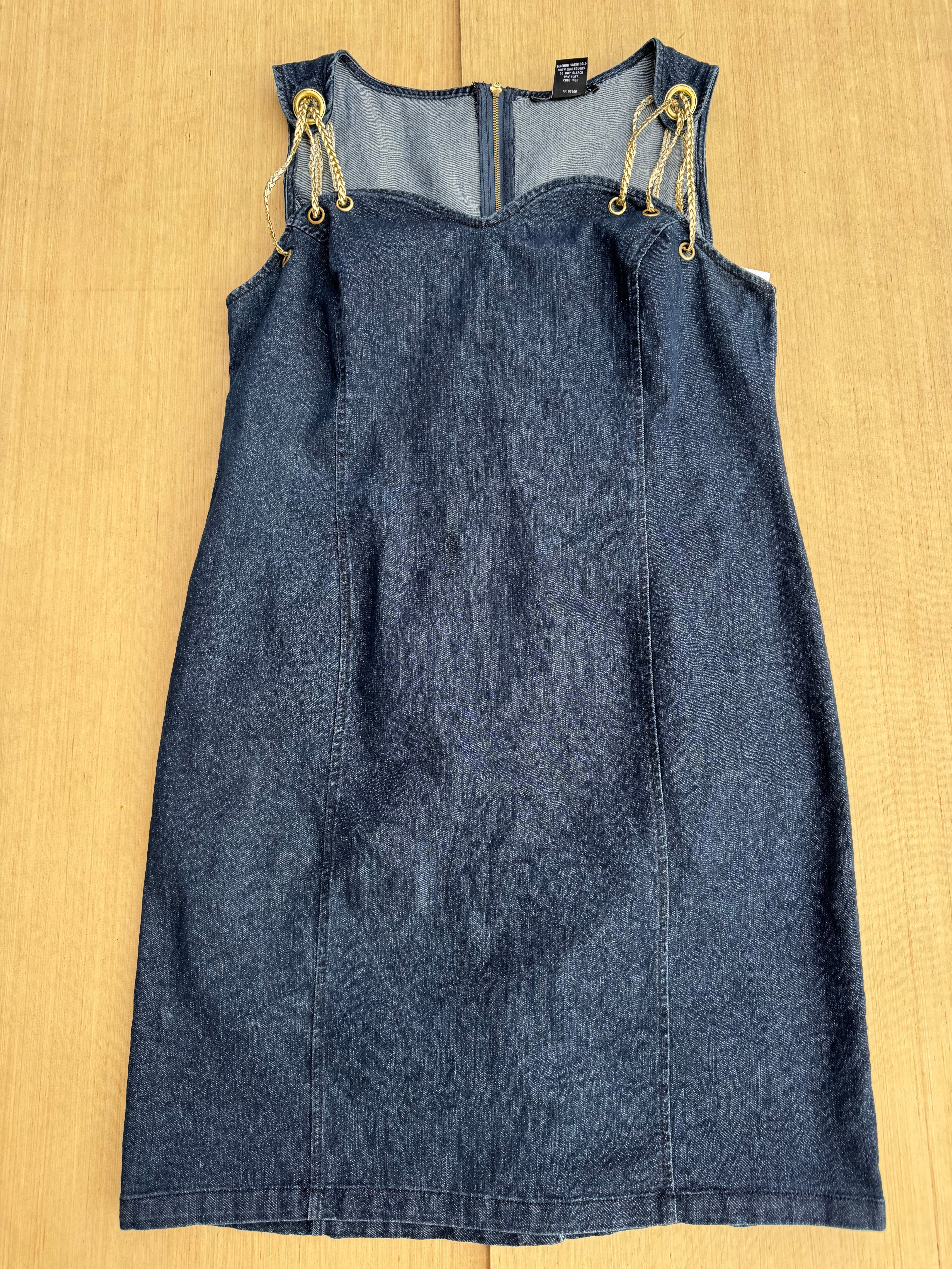 blue midnight velvet denim dress, 16