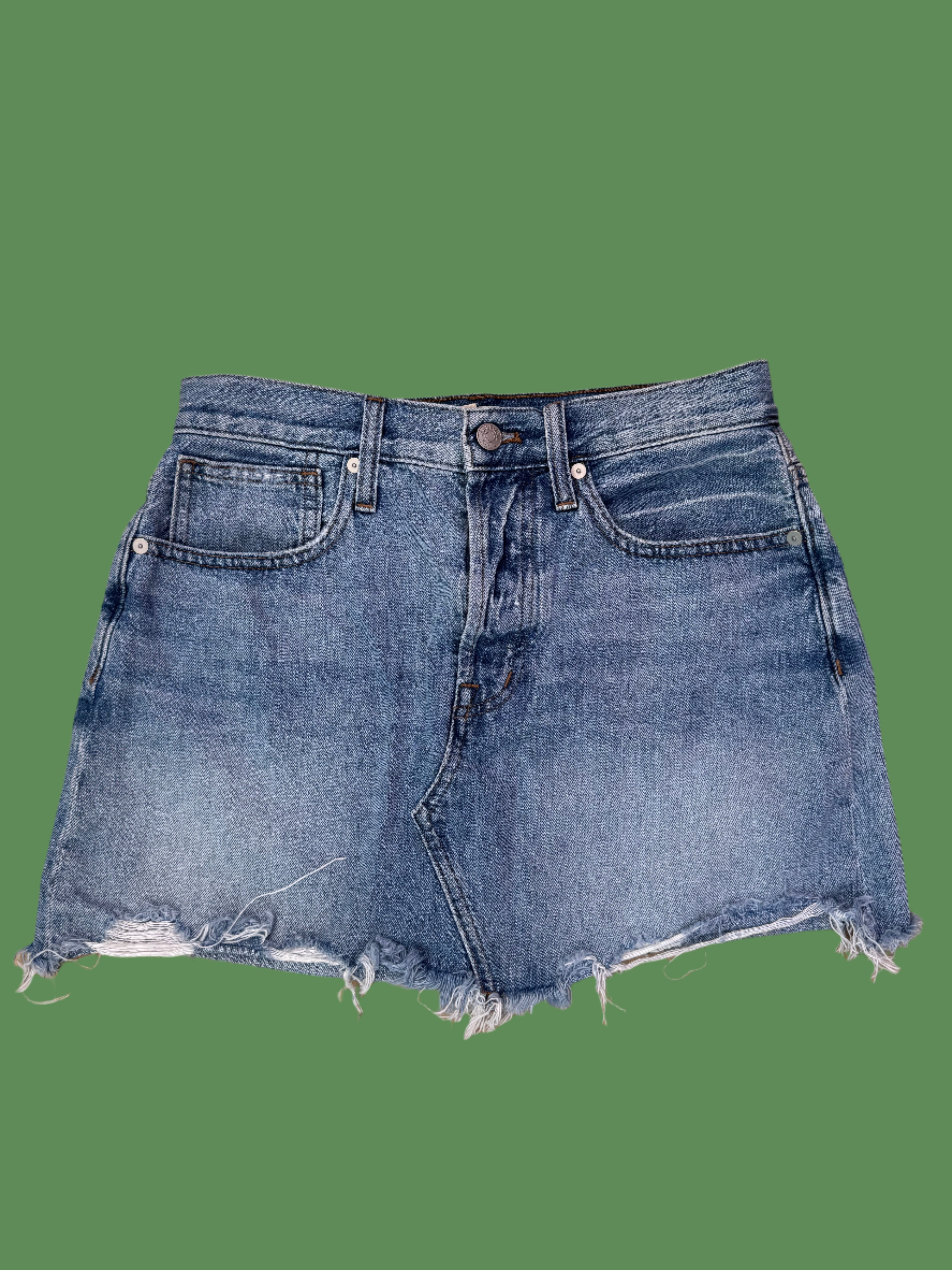 blue madewell denim skirt, 26