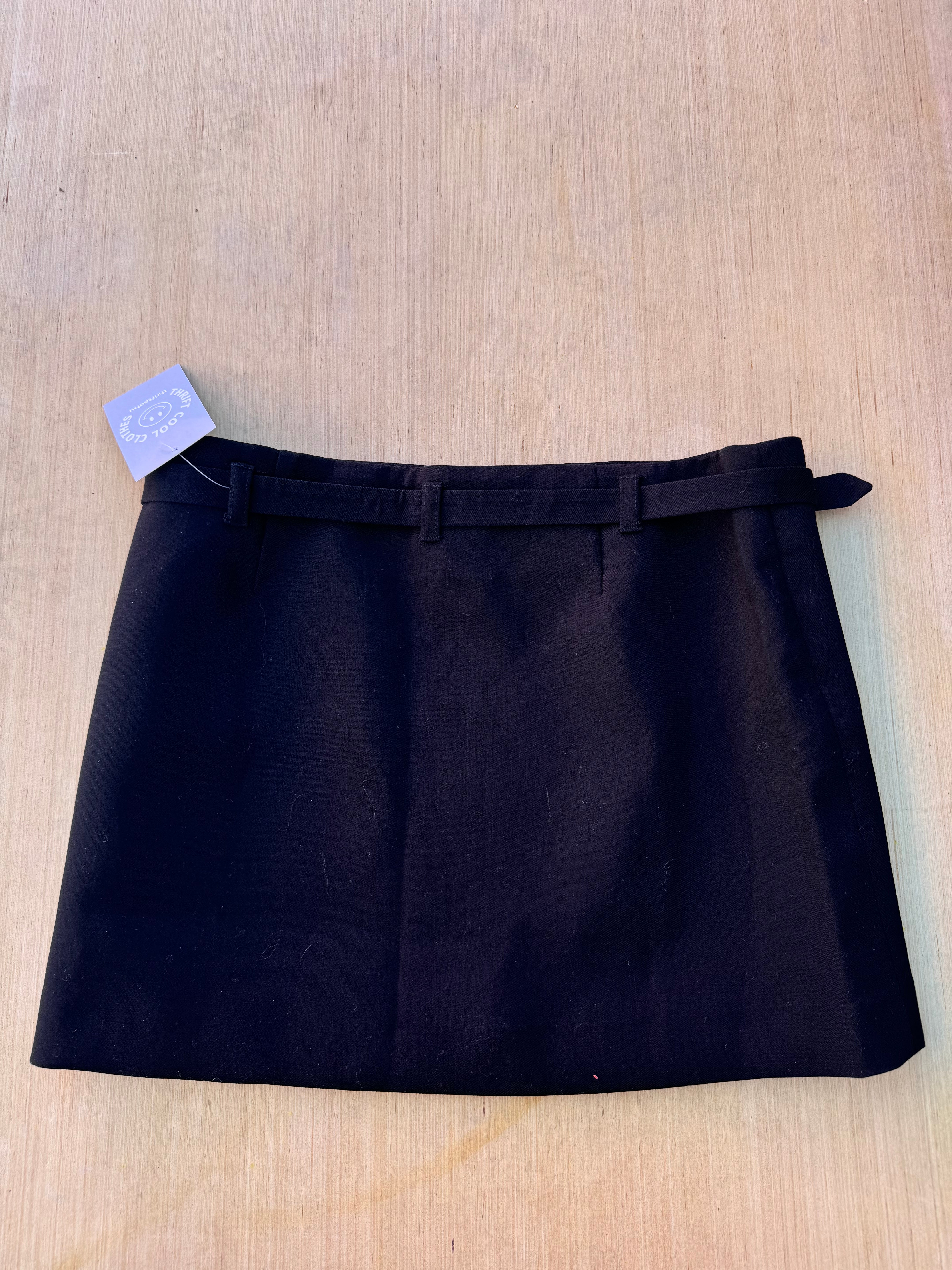 black mng Mini skirt, xs