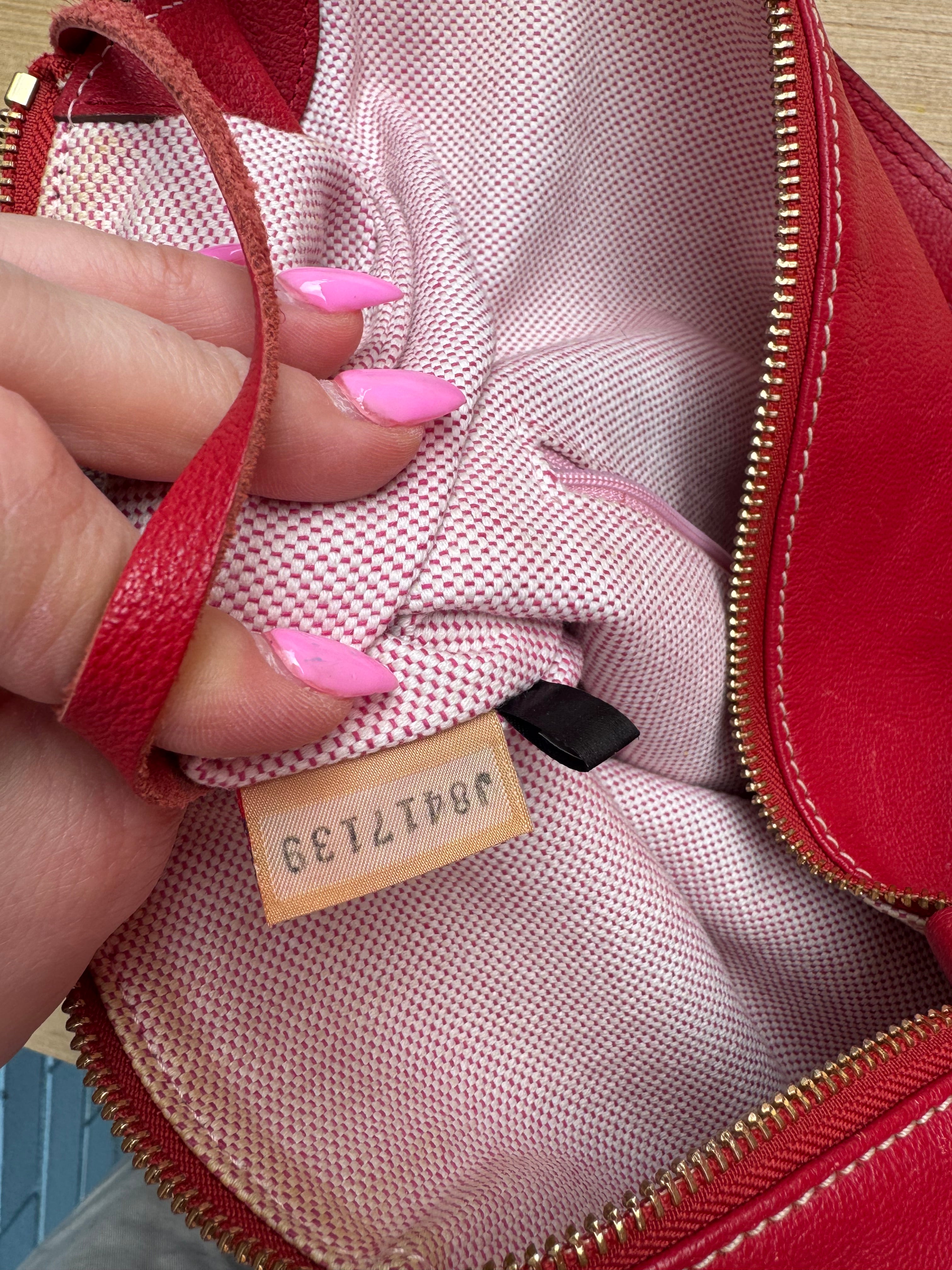 red dooney& bourke leather tote