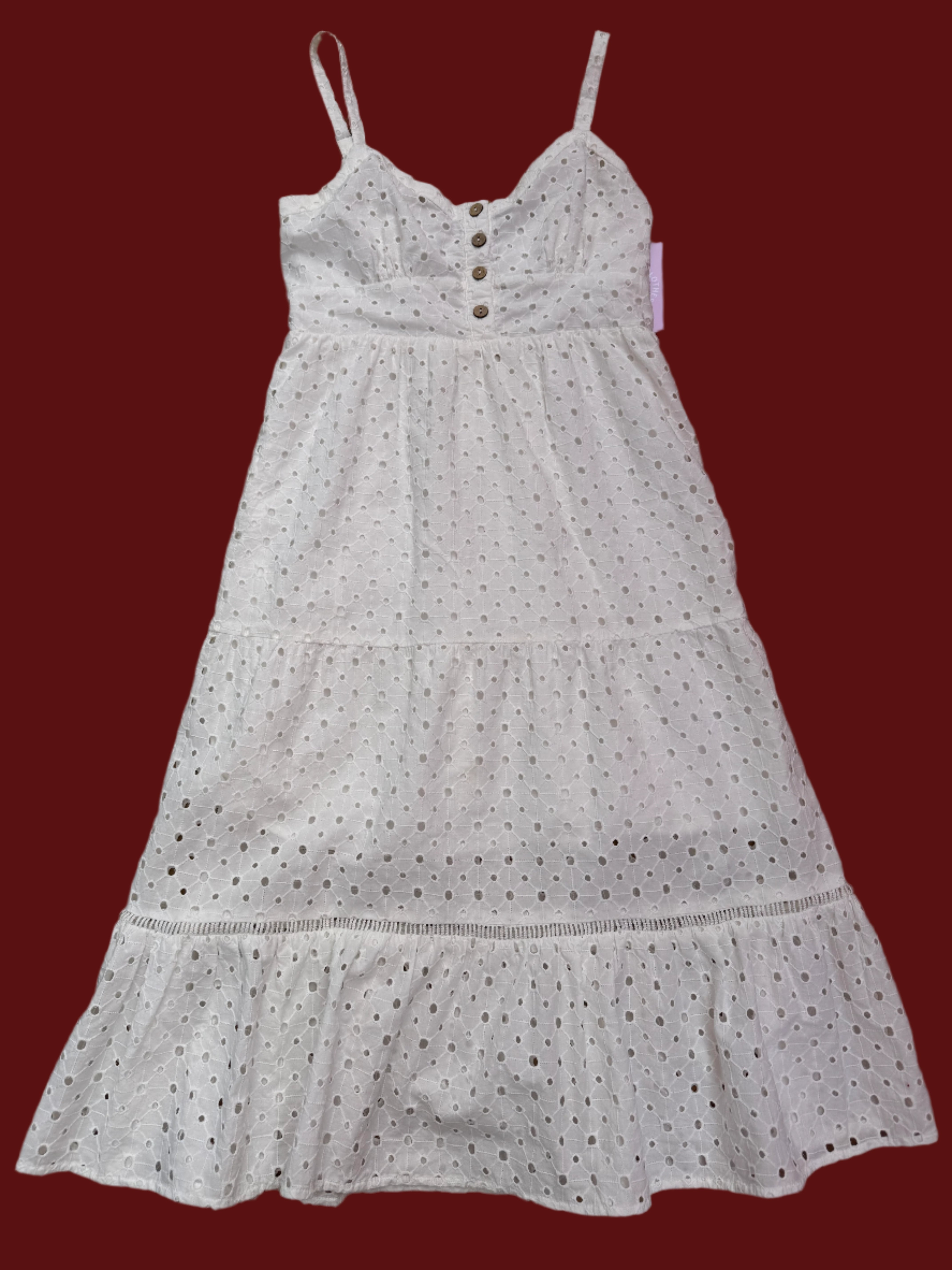 white just jeans eyelet dress, 6