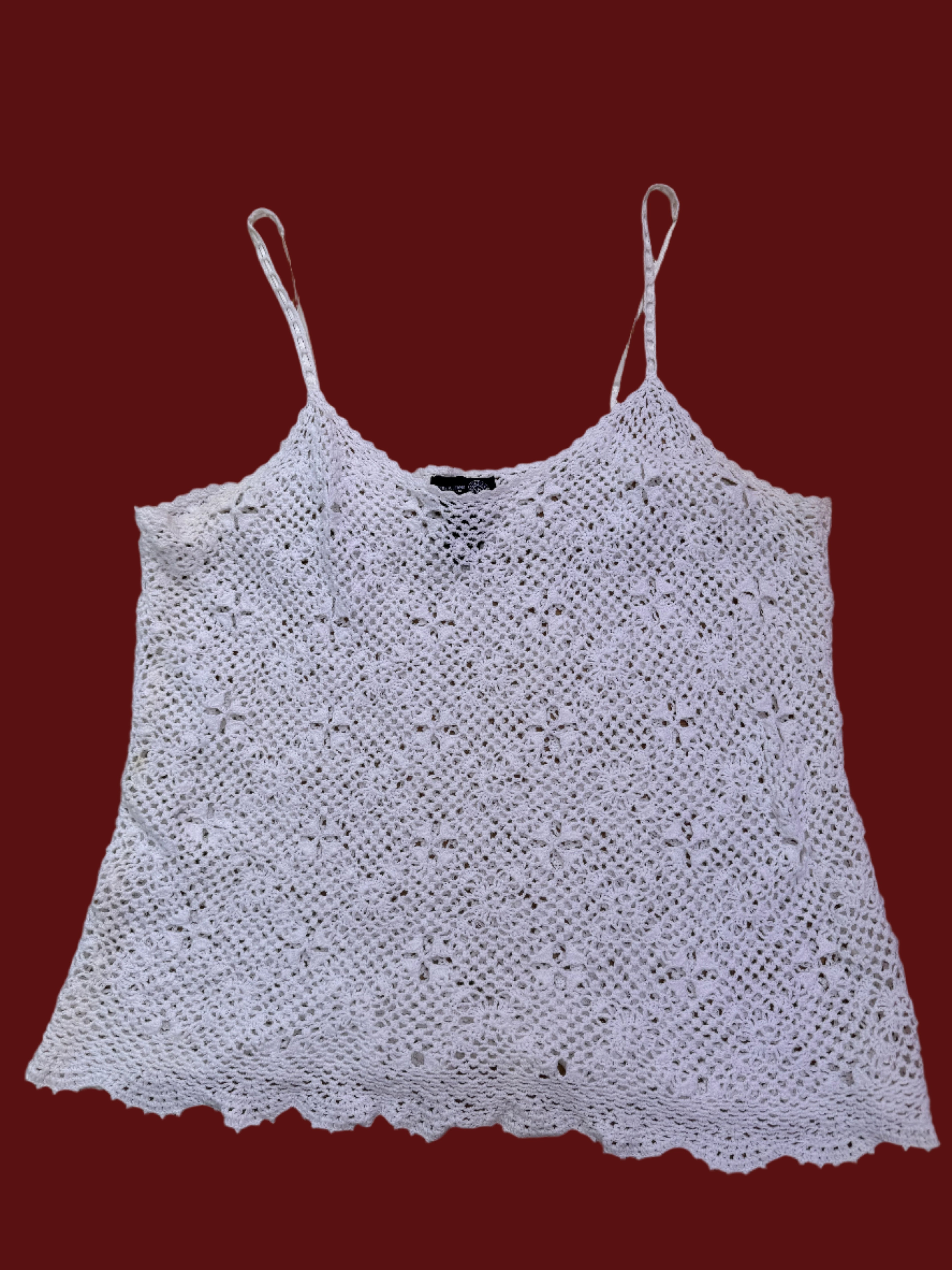 white venezia crochet tank, 18/20