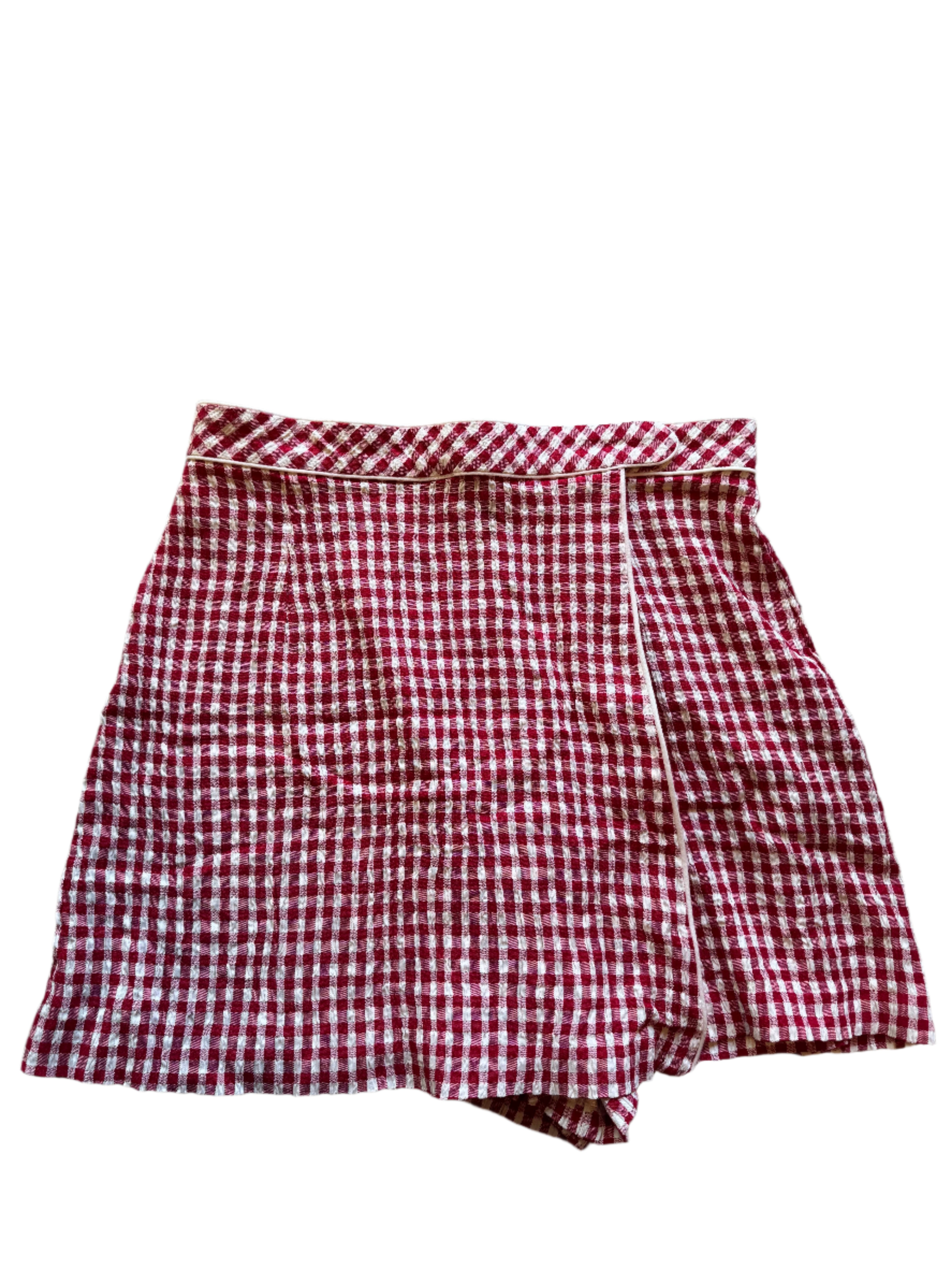 red white limited america gingham skort, 6 (fits like XS)