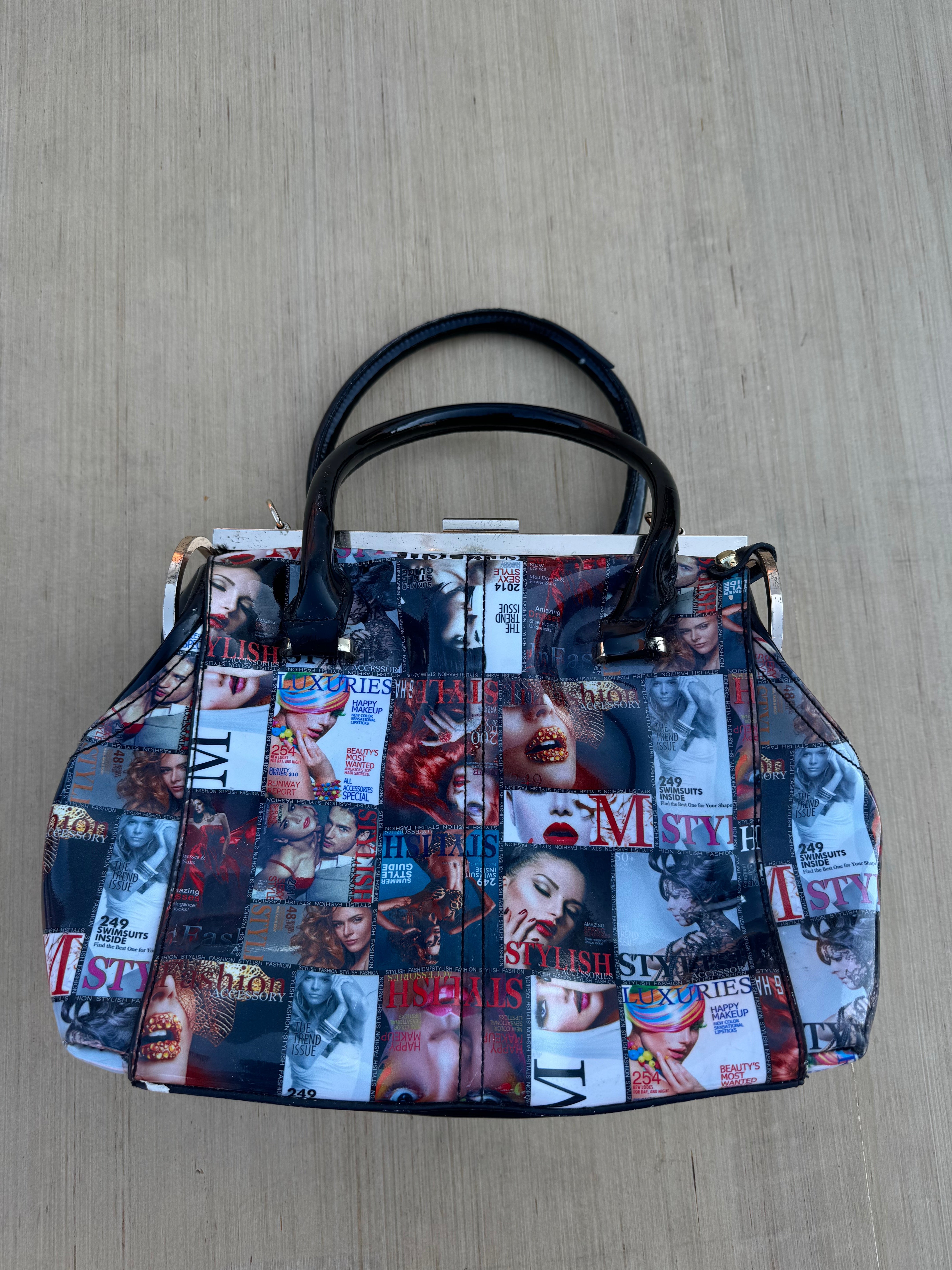 glossy magazine bag