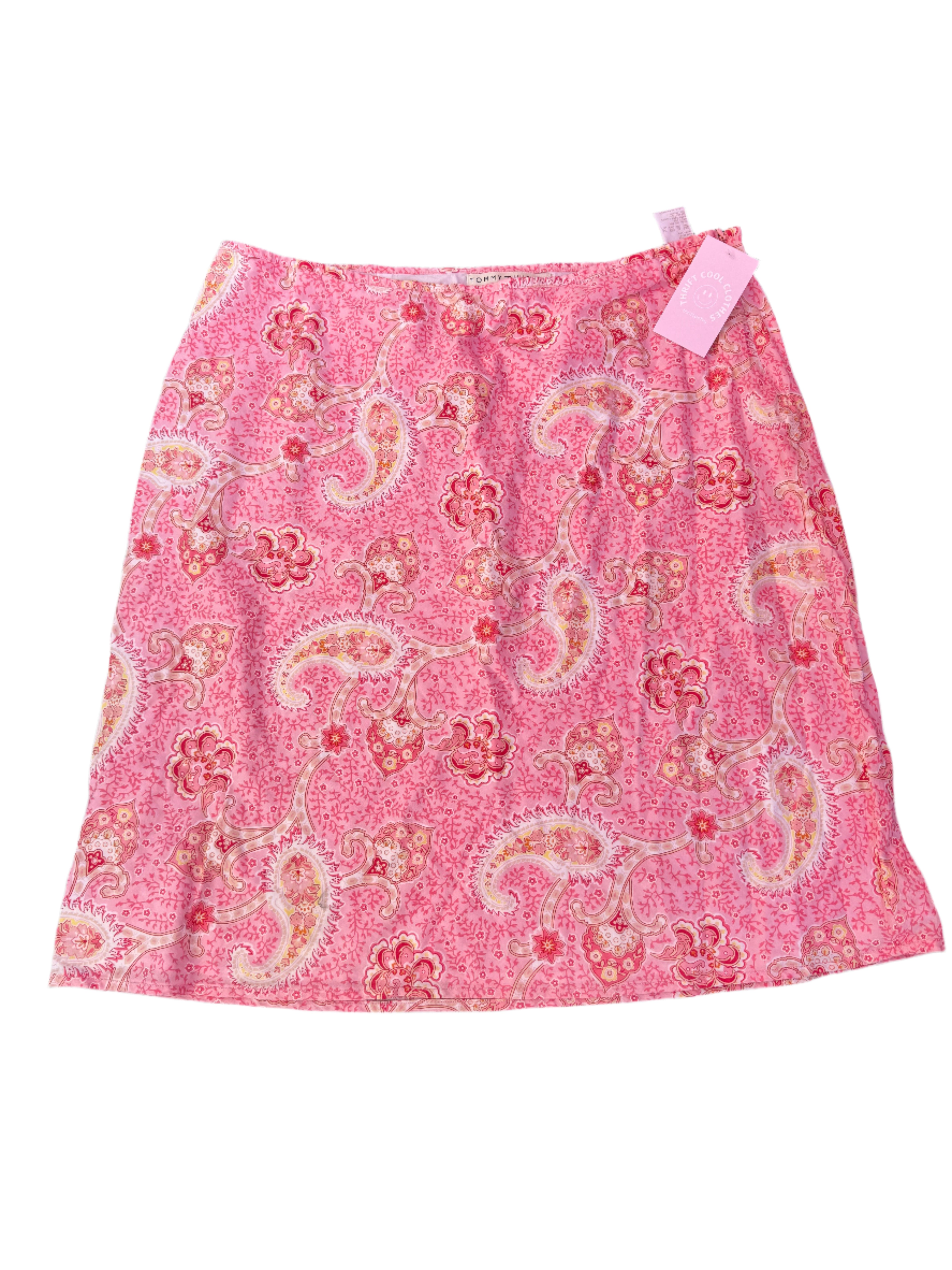 Pink Tommy hilfiger Paisley midi skirt, 16