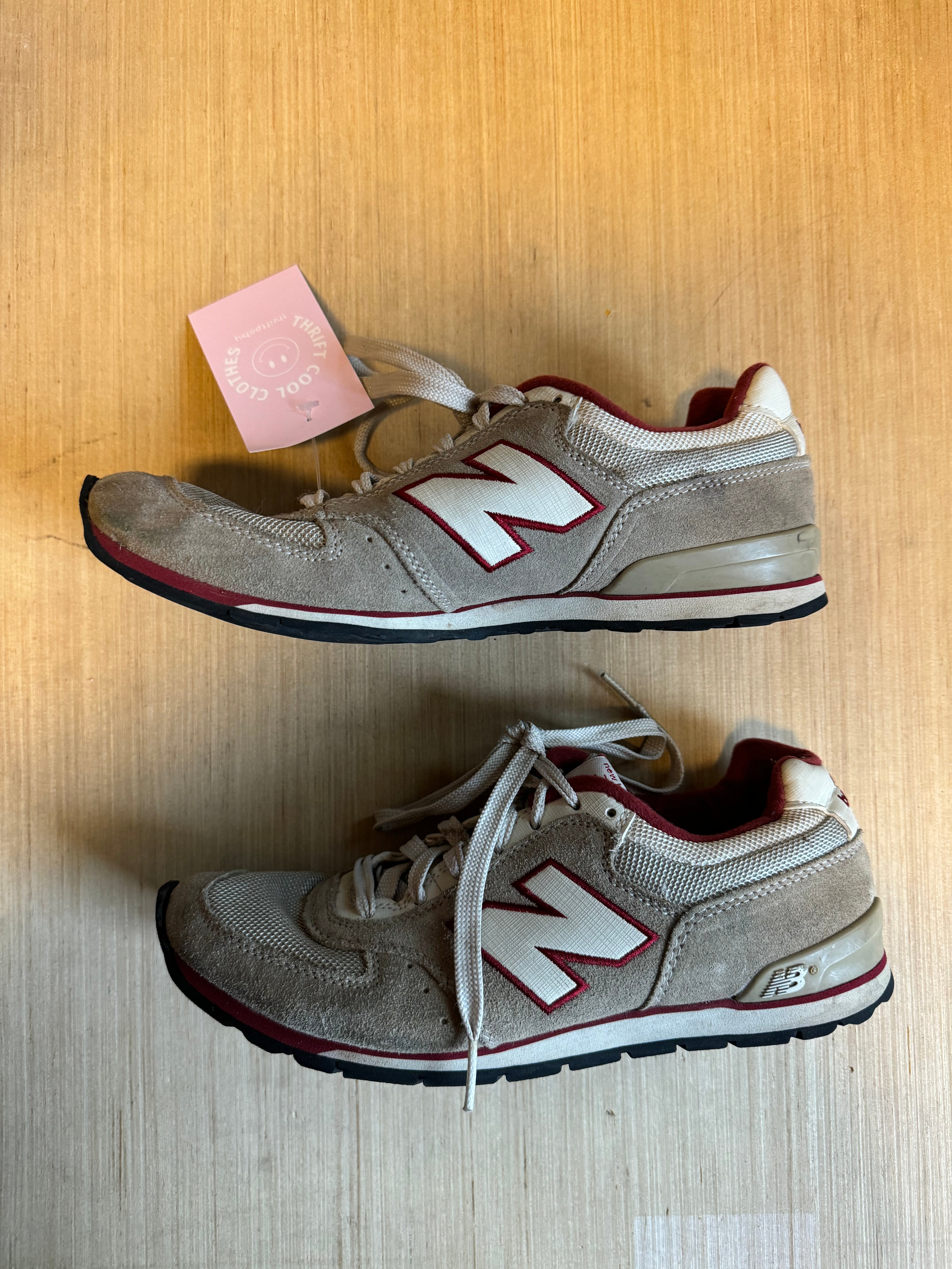 beige maroon new balance sneakers, 9