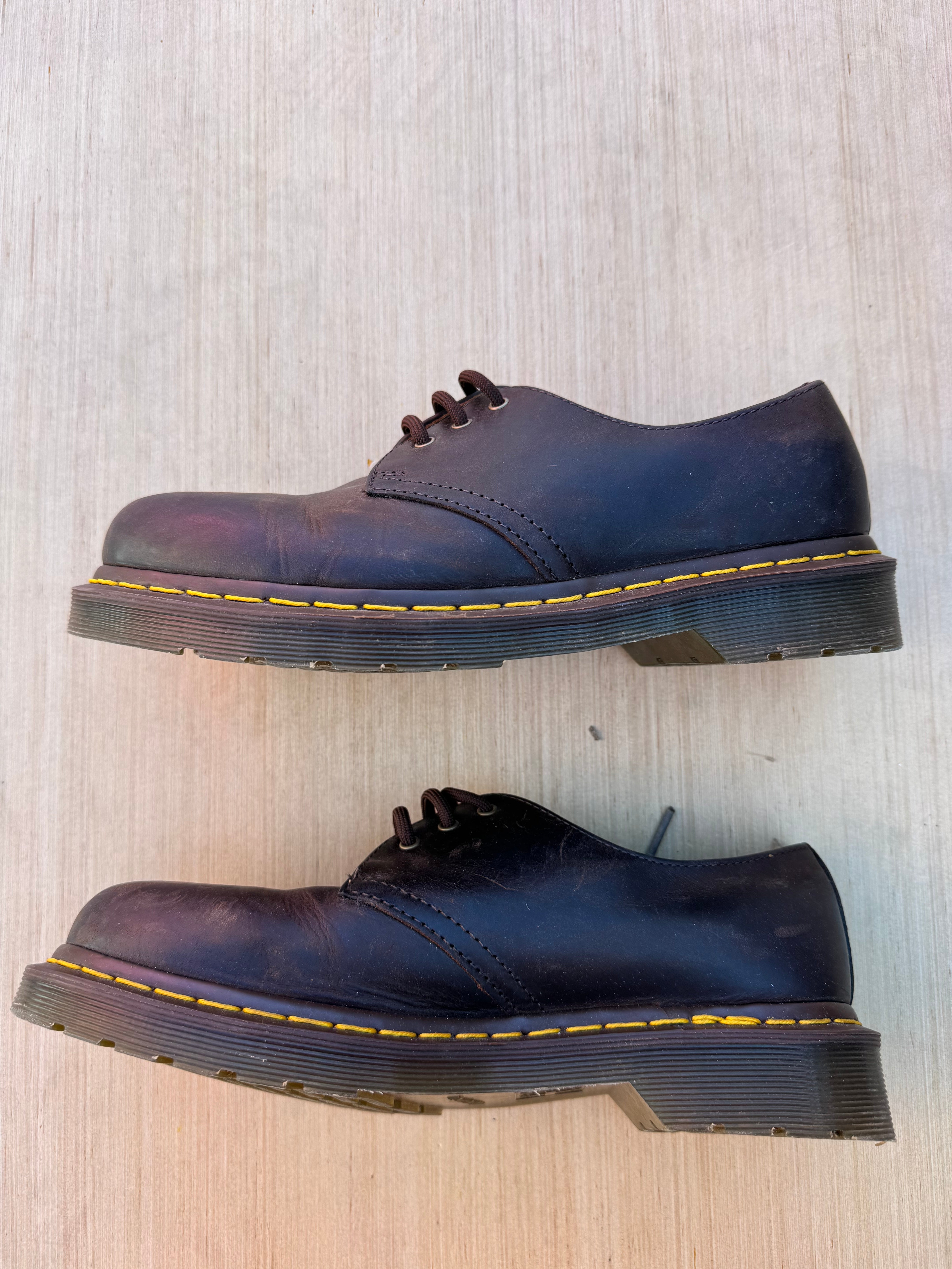 brown Dr marten oxfords, 8