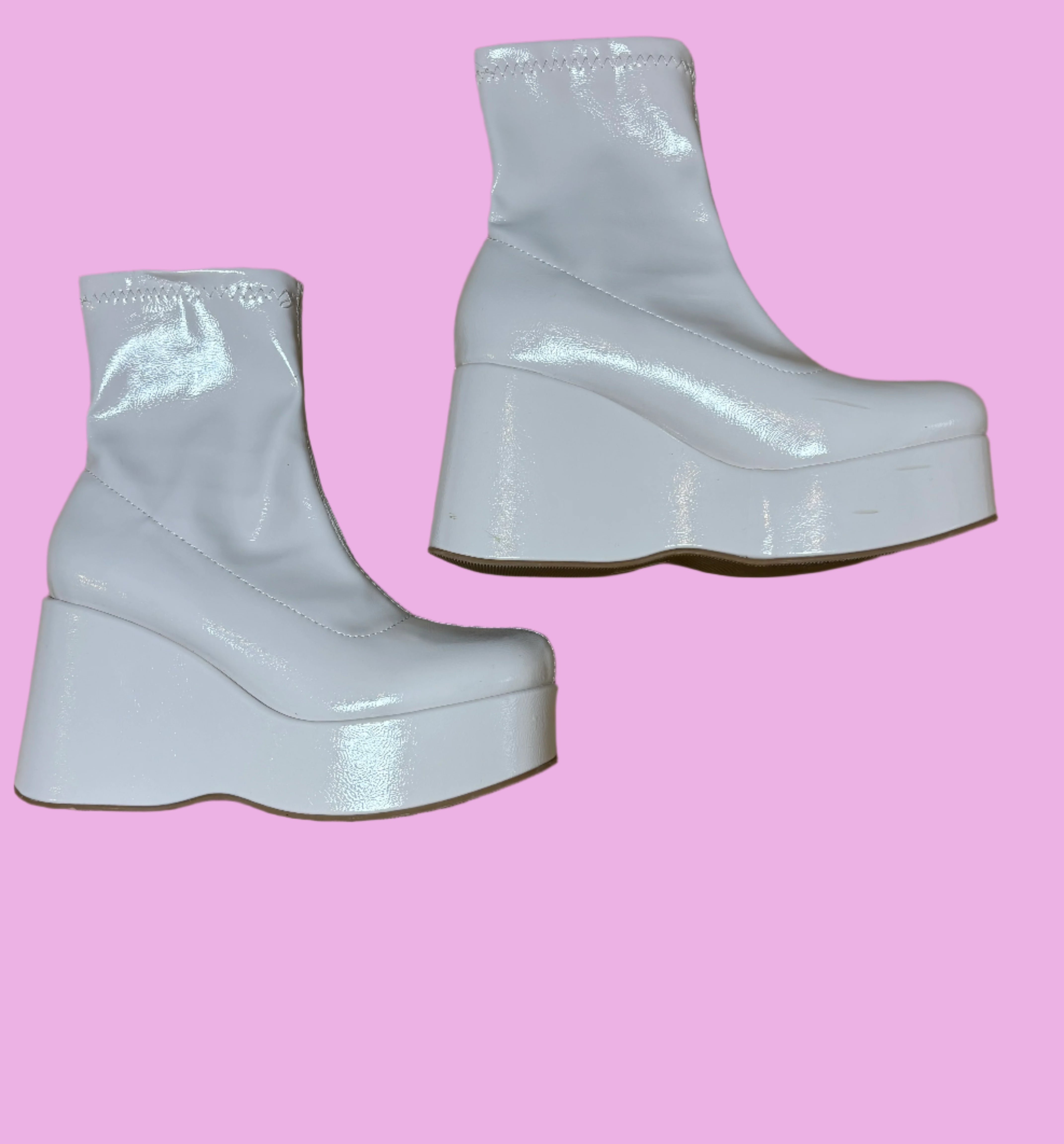 creme soda platform boots, 8