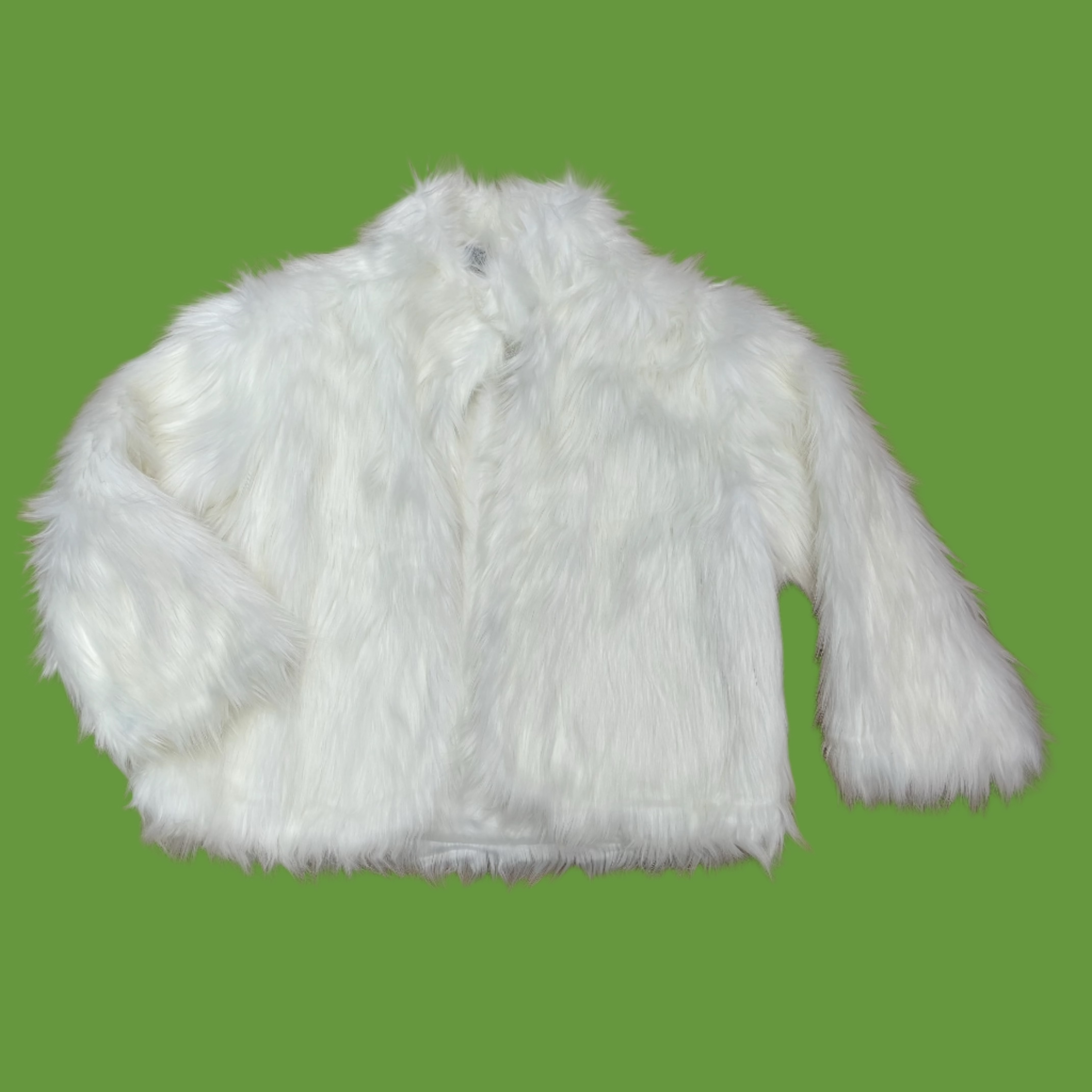 White Boy and girl Faux fur coat, M