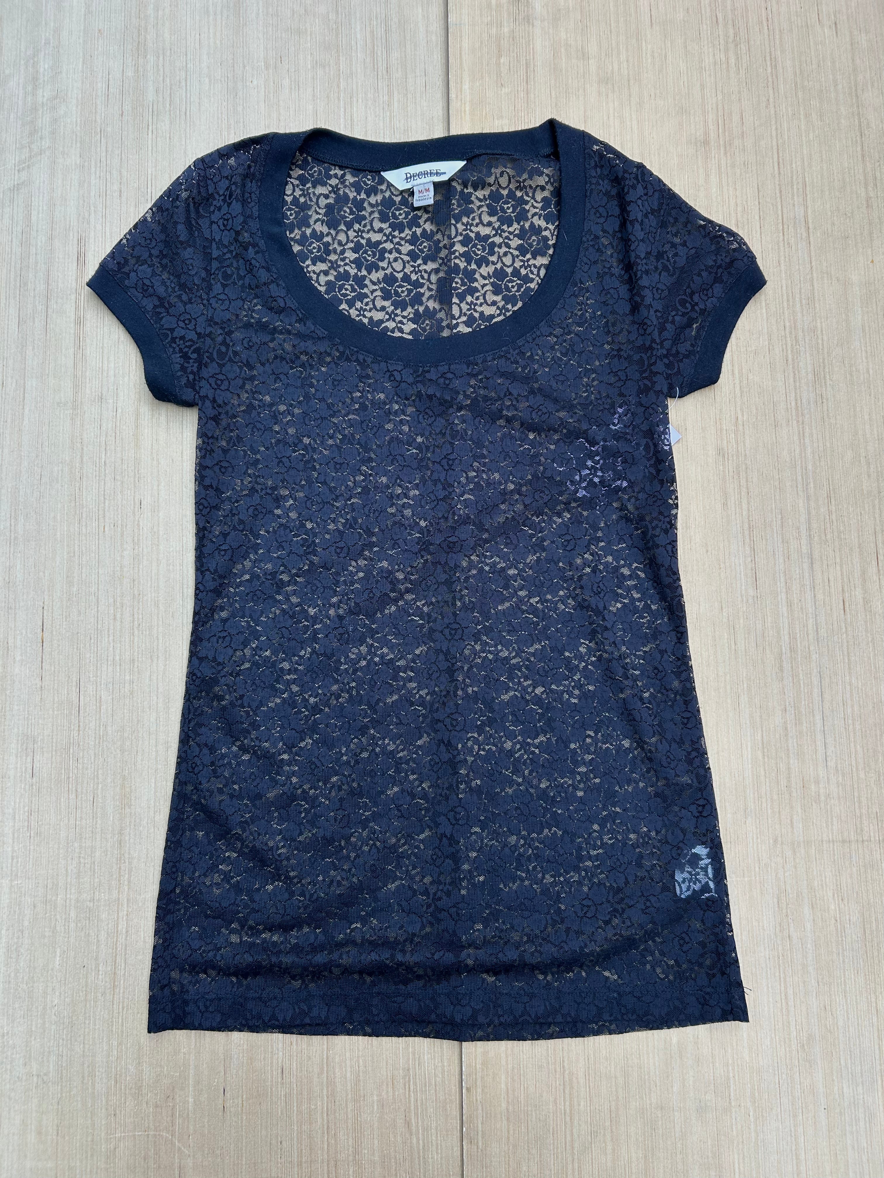 black decree lace ss, m