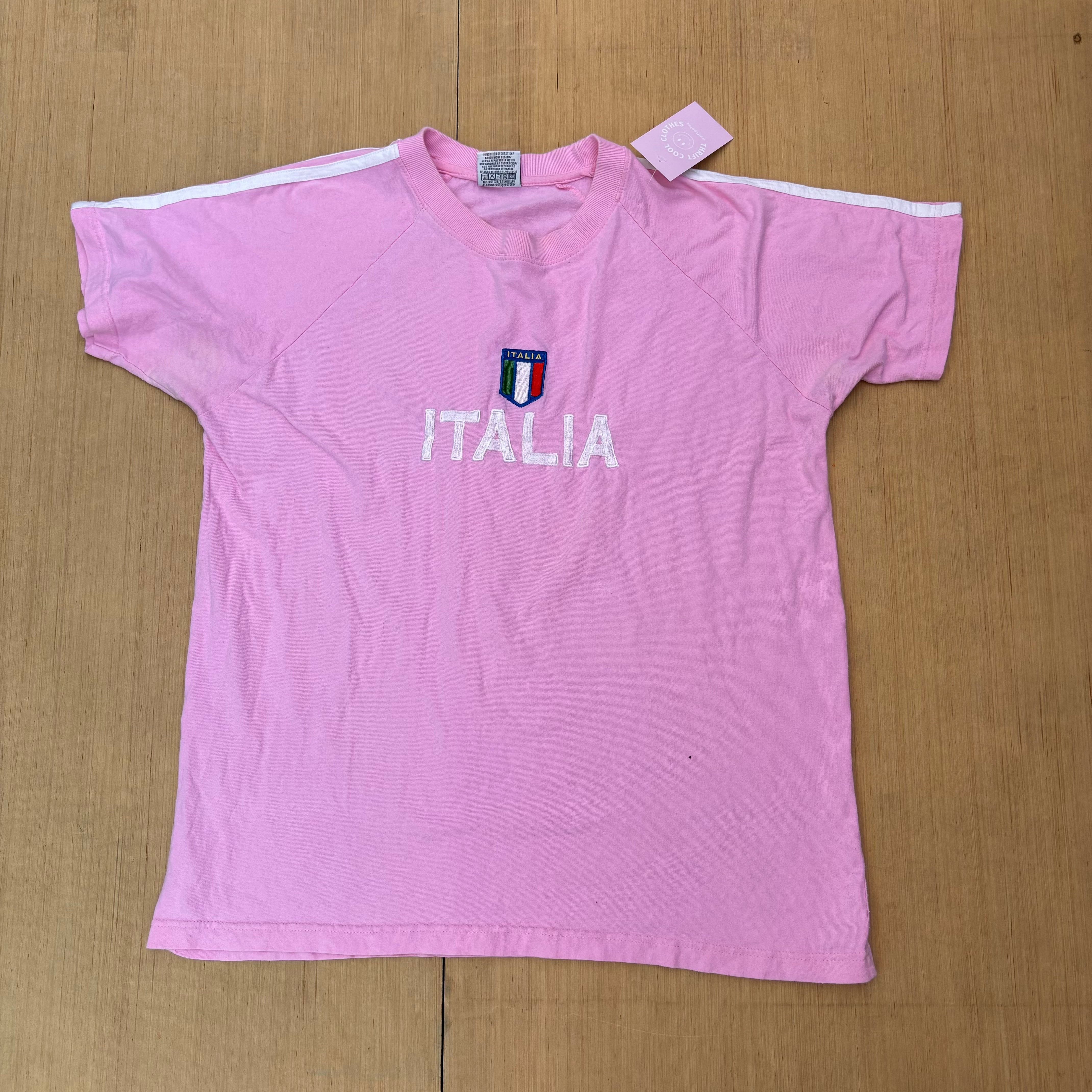 pink italia italy shirt, xxl