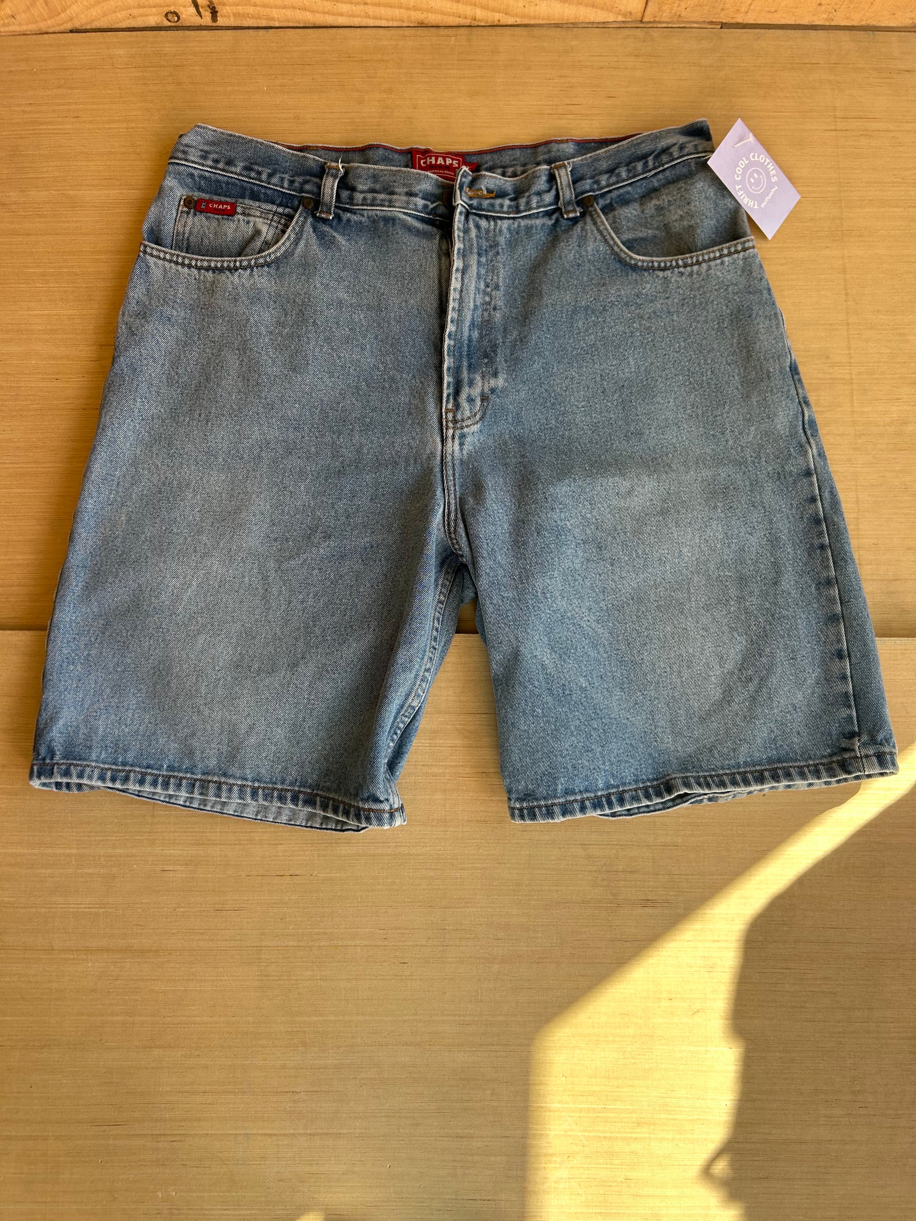 blue chaps jorts, 38