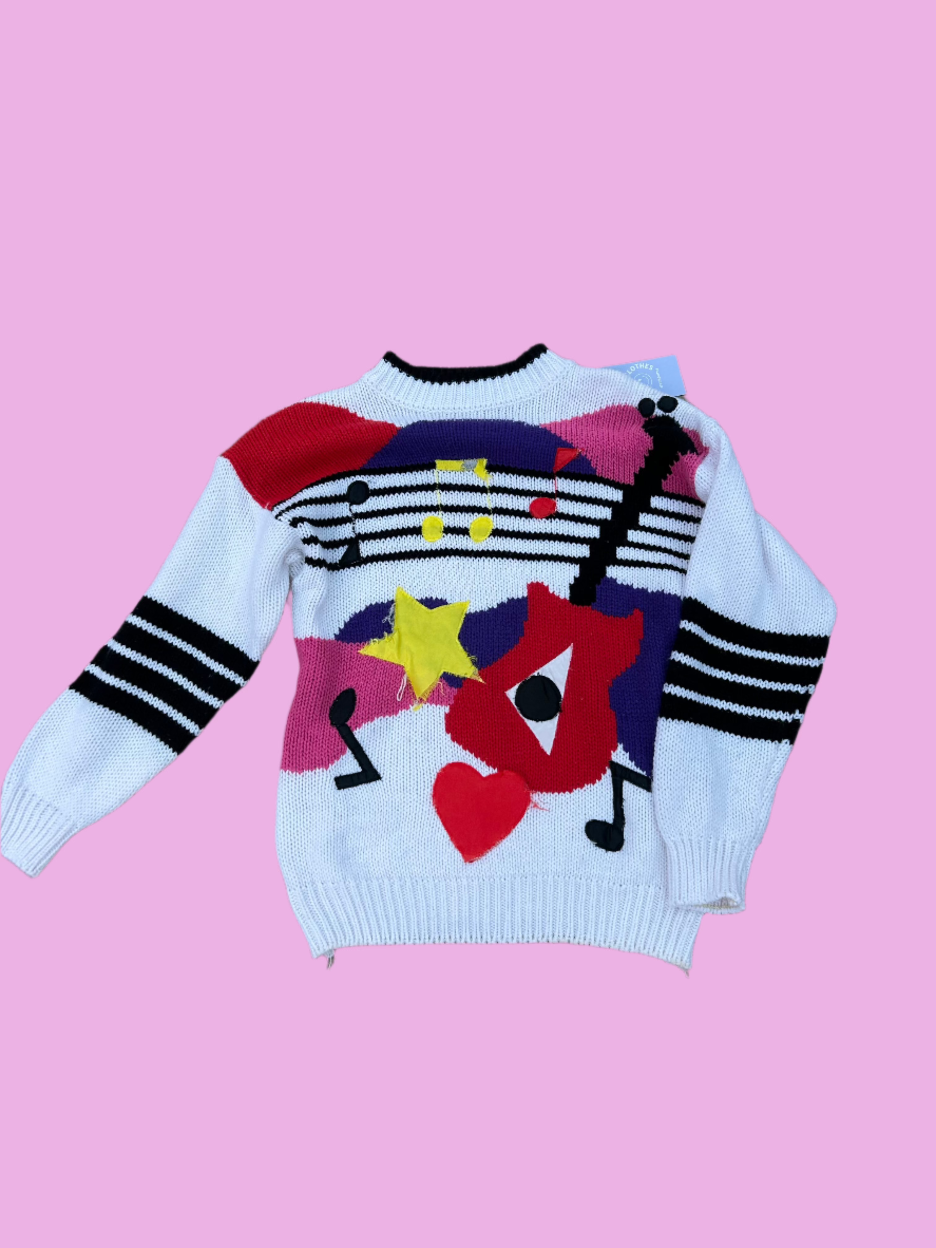 multi cherry stix CRAZAY sweater, m