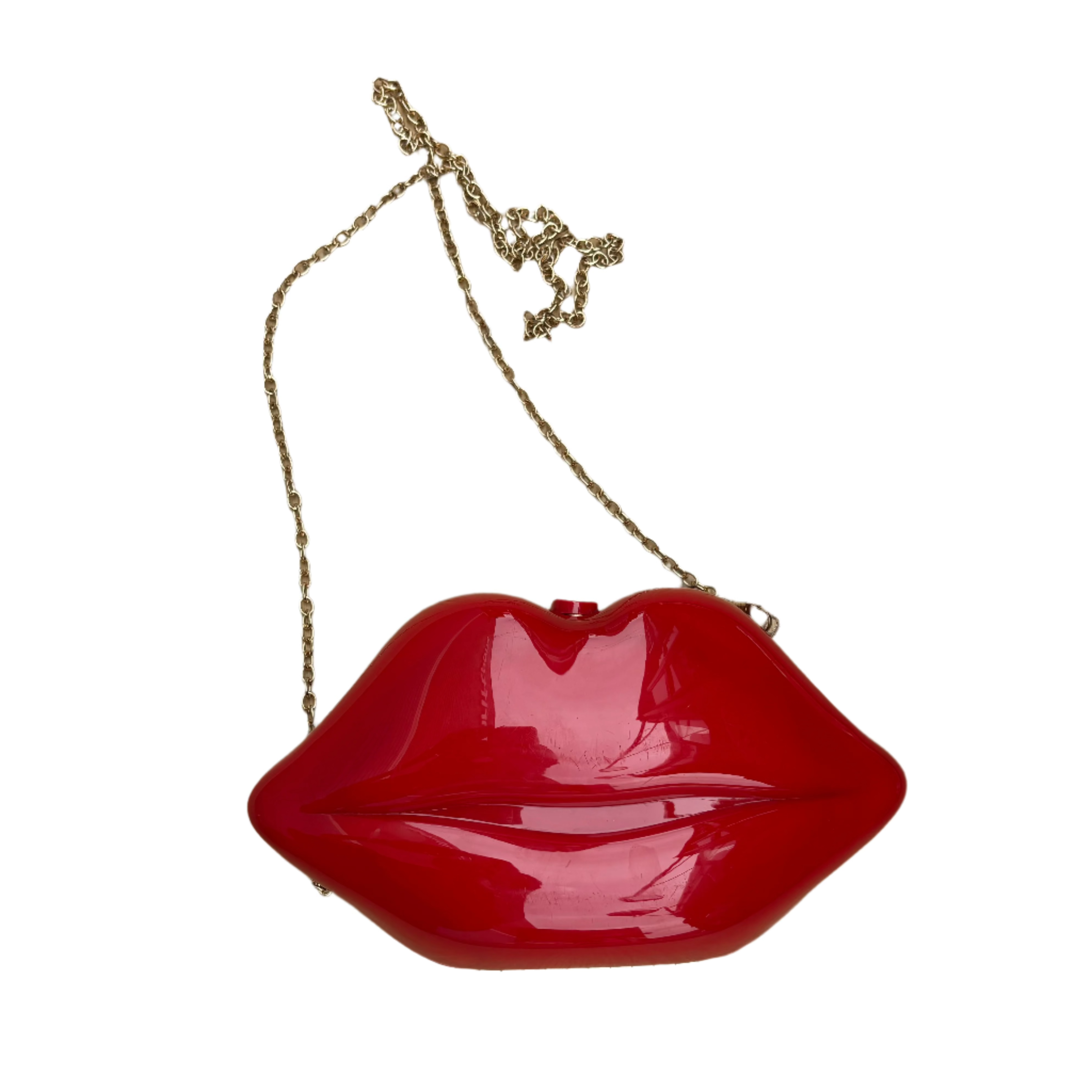 red  lip purse