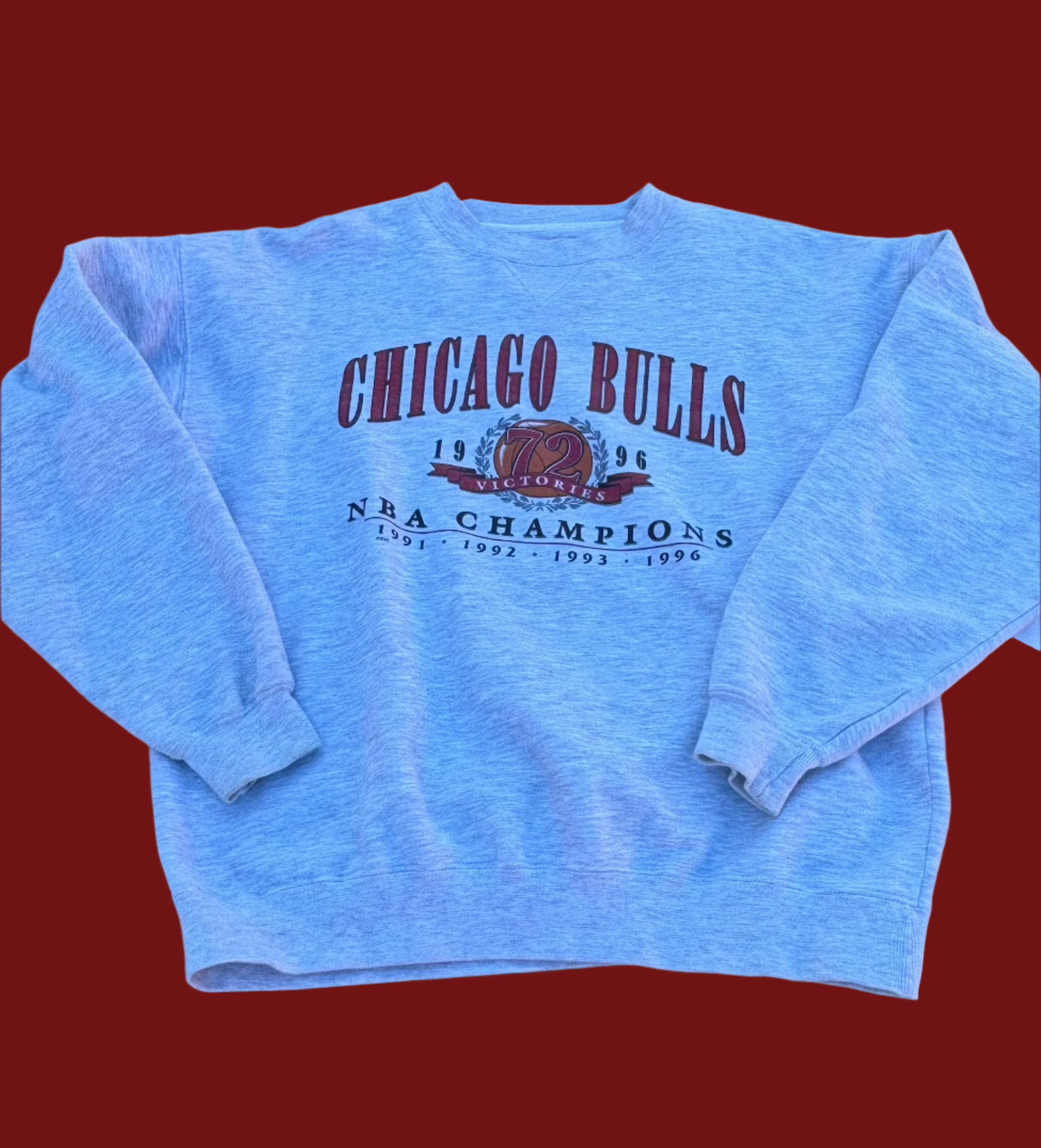 grey gear for sports bulls sweatshirt, L