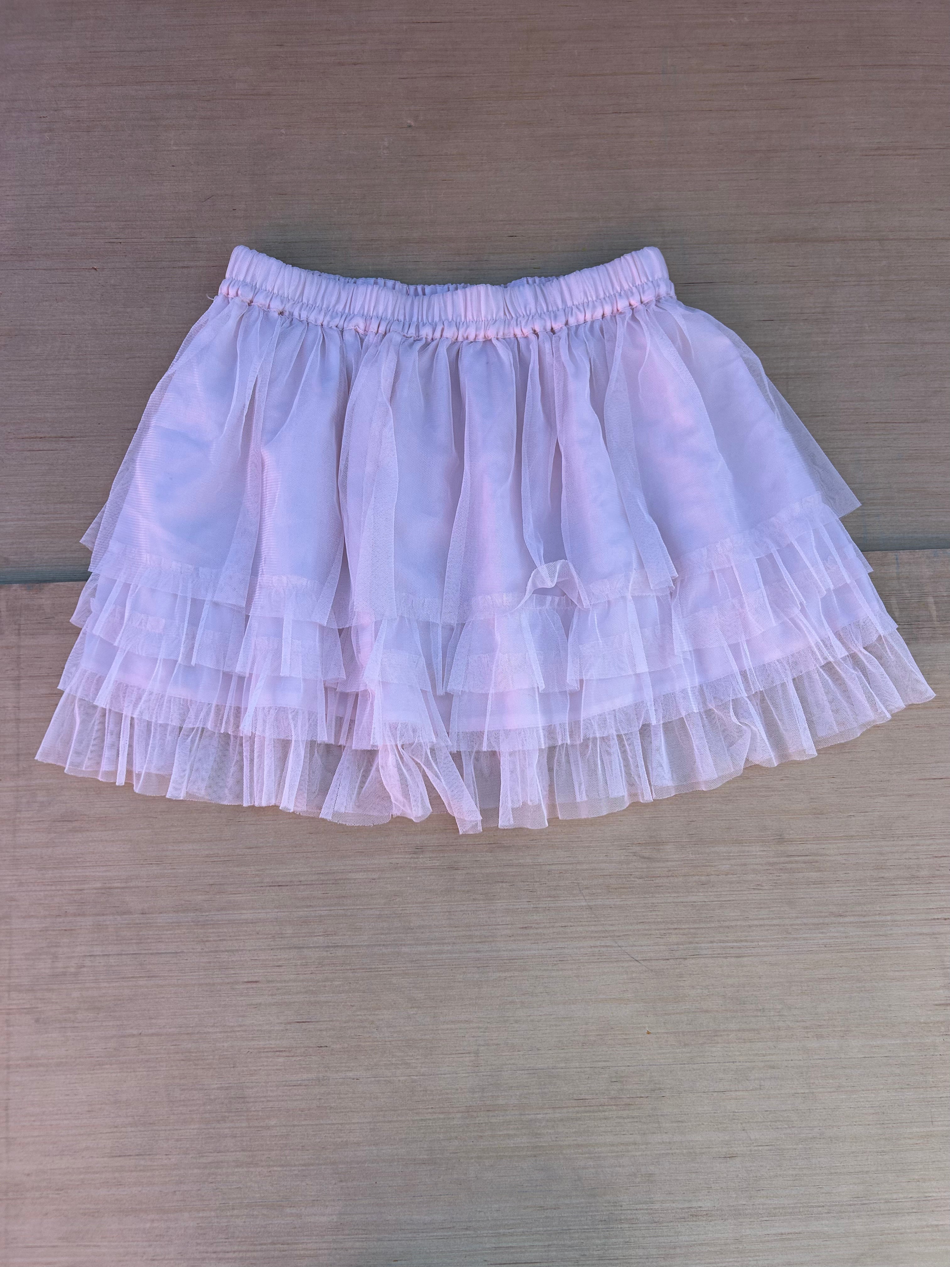 pink tulle mini skirt, s