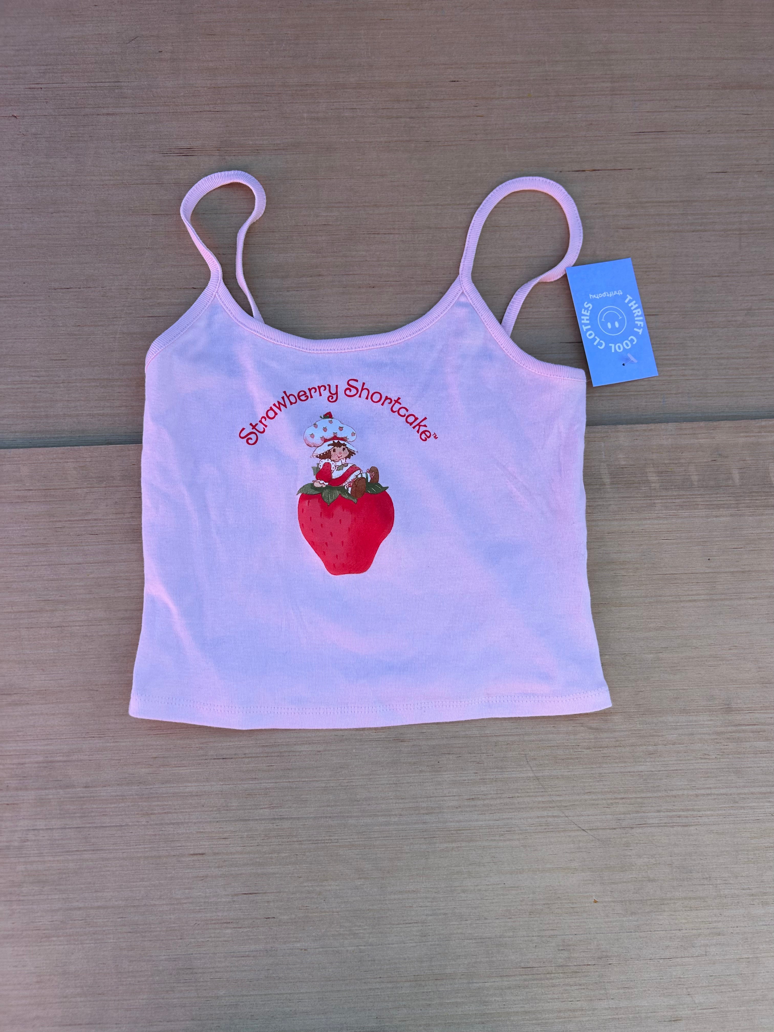 pink  strawberry shortcake tank, s