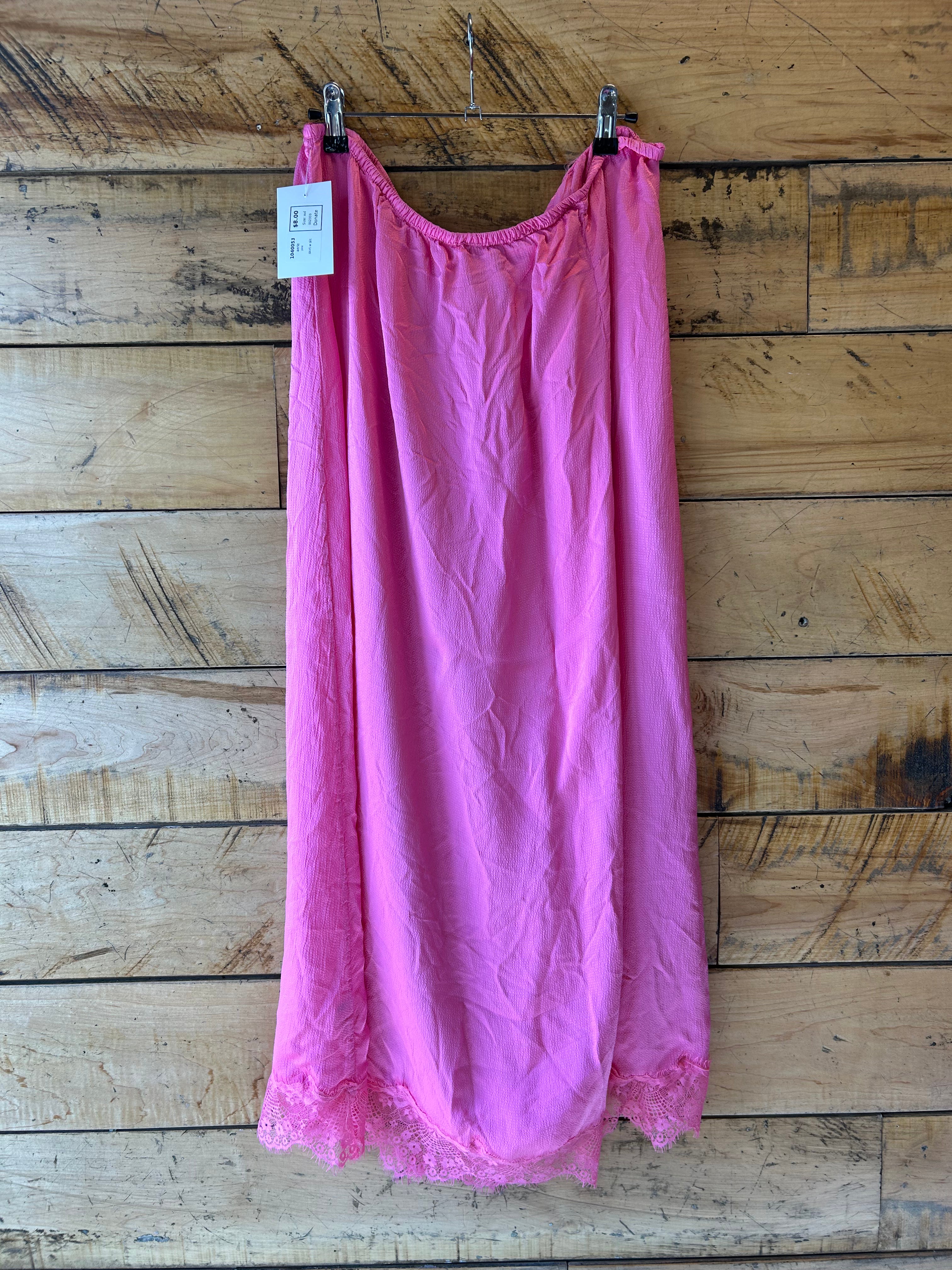 pink aerie skirt w slit, xxl