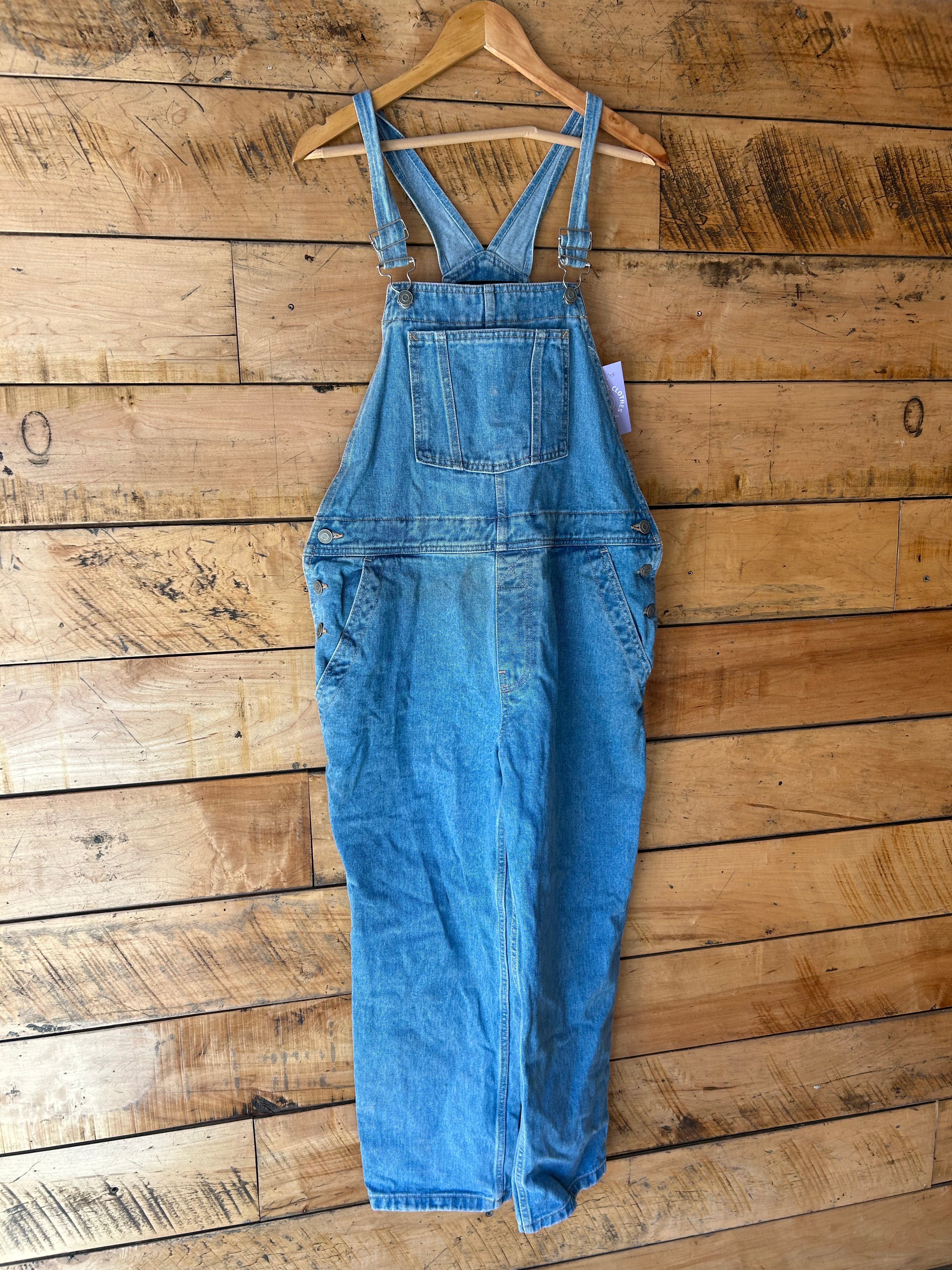 blue asos overalls denim long, 12